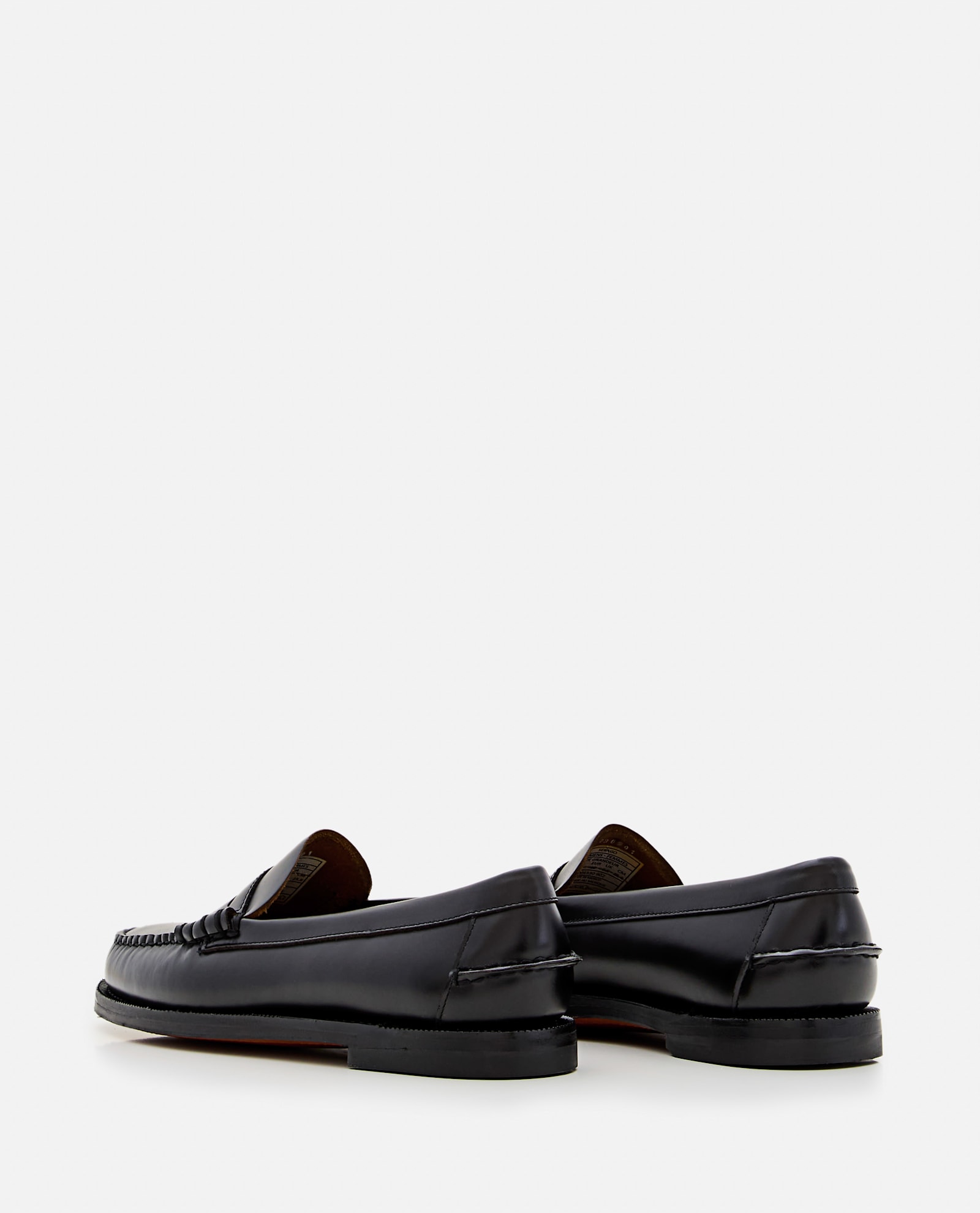Sebago Classic Brown Leather Loafers In Black