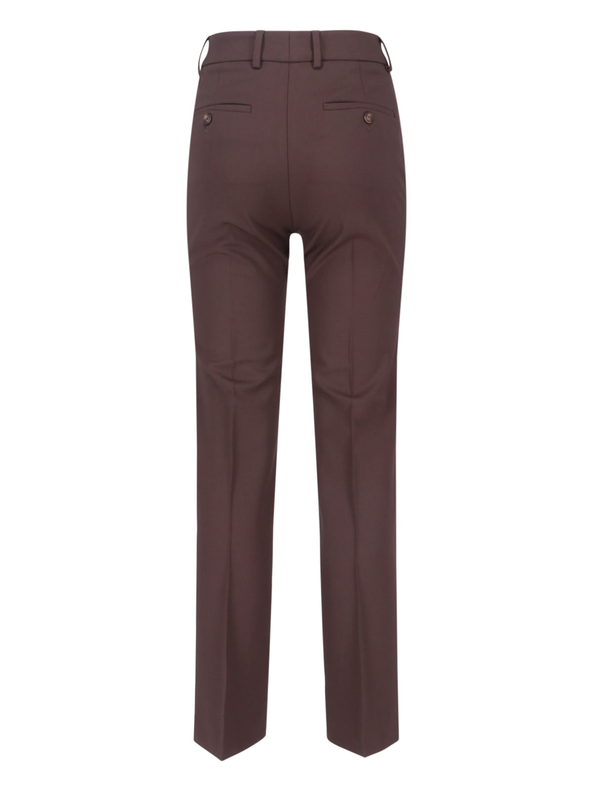 Incotex Straight Leg Trousers With Belt Loops And Pockets In Brown