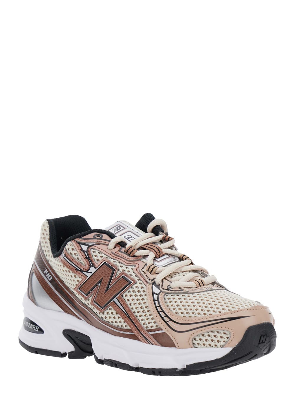New Balance Mesh Panel Rubber Sole Sneakers In Brown