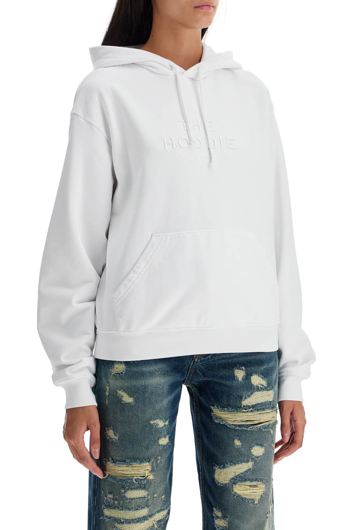 Shop Marc Jacobs Felpa The Hoodie In White (white)