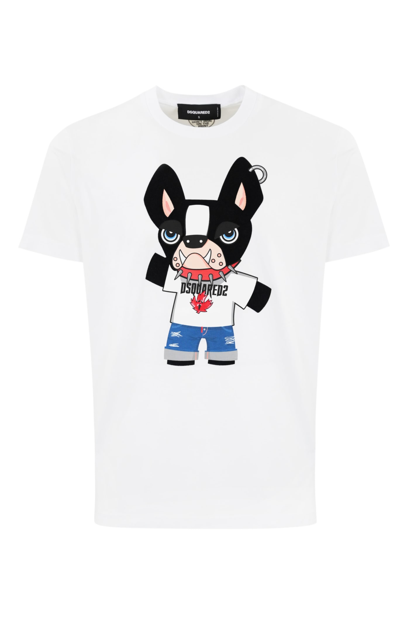 Shop Dsquared2 Bull Dog Cotton T-shirt In White