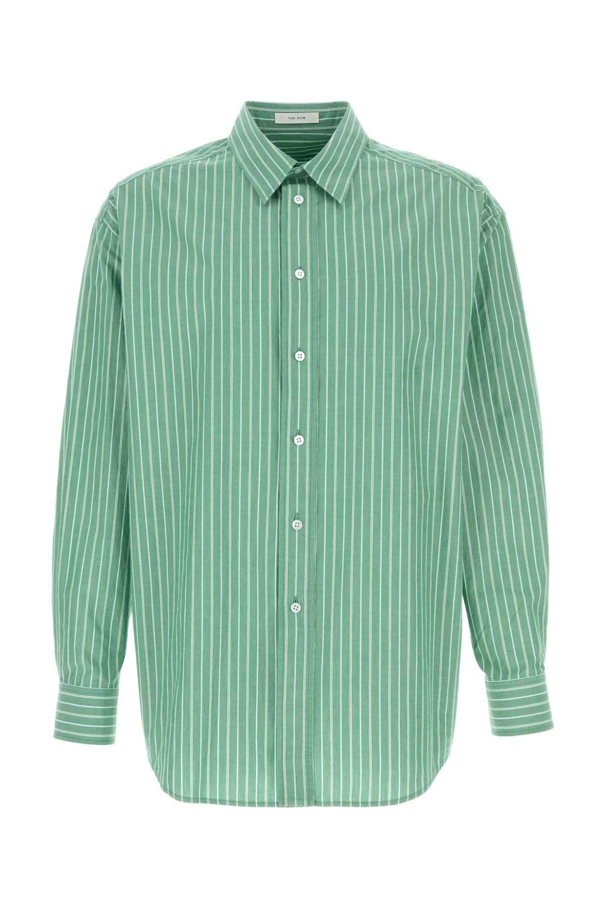 The Row Embroidered Cotton Shirt Long Sleeves
