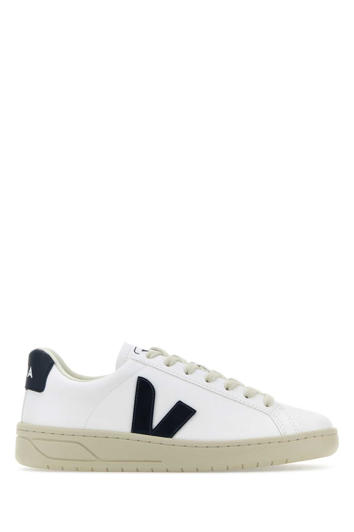 Shop Veja White Synthetic Leather Urca Sneakers In Whitenautico