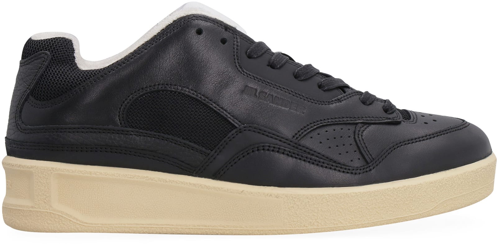 JIL SANDER LEATHER LOW-TOP SNEAKERS 
