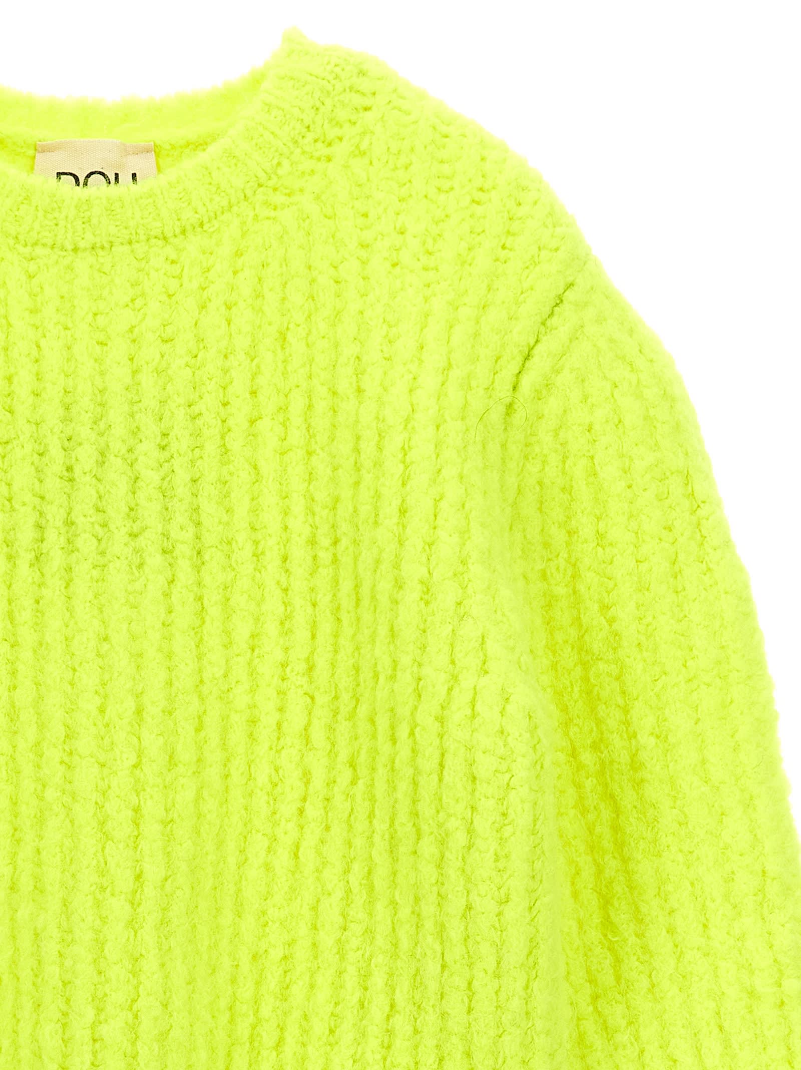 Shop Douuod Fluo Sweater In Yellow