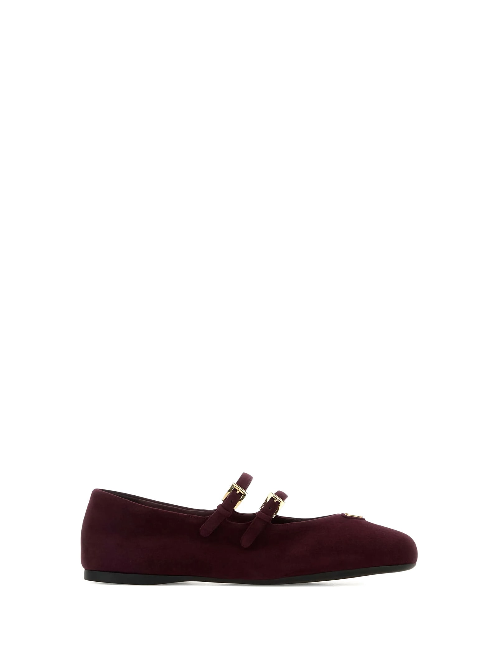 Prada Flat Shoes Bordeaux