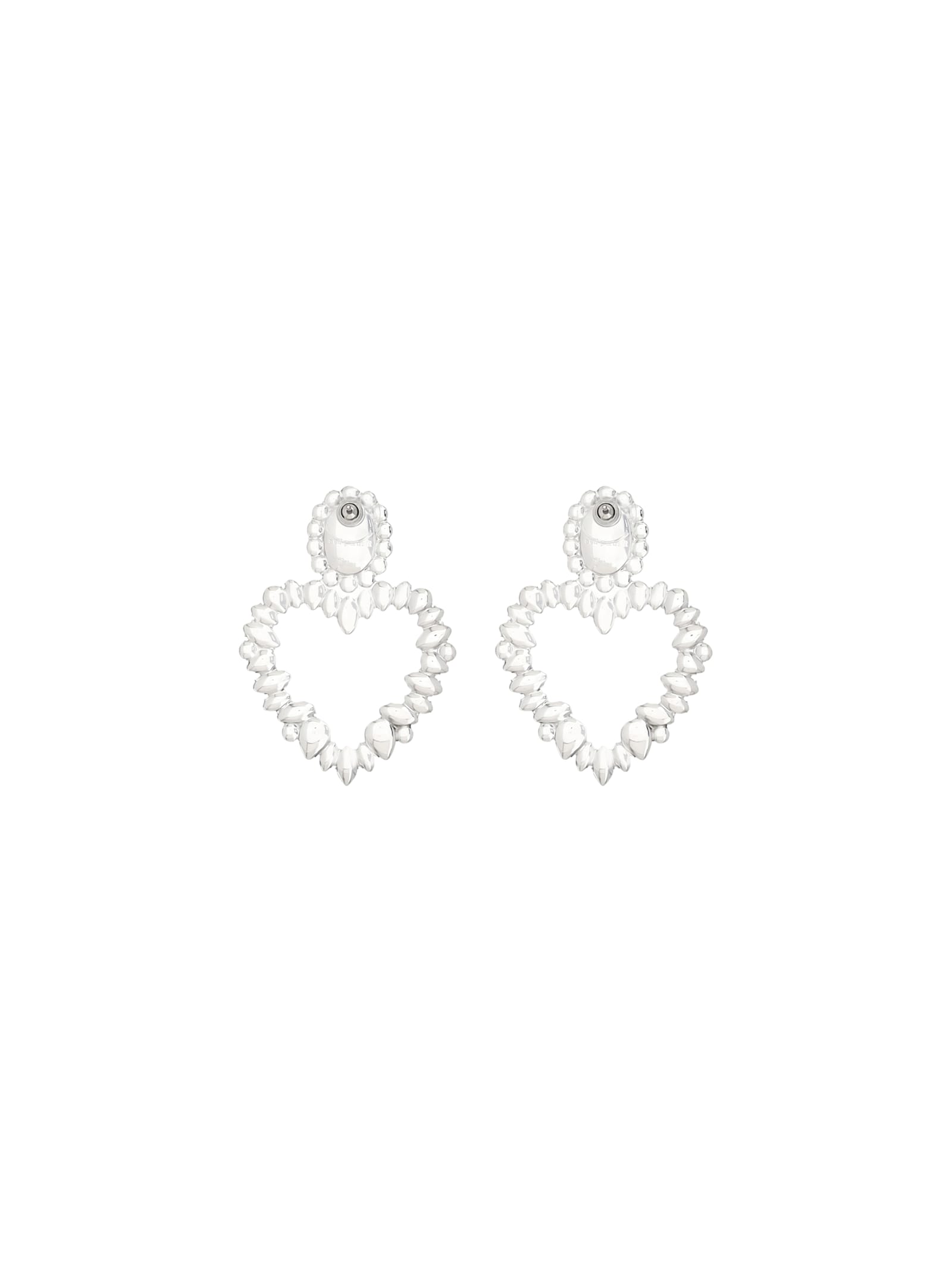 Shop Self-portrait Earrings In Silver