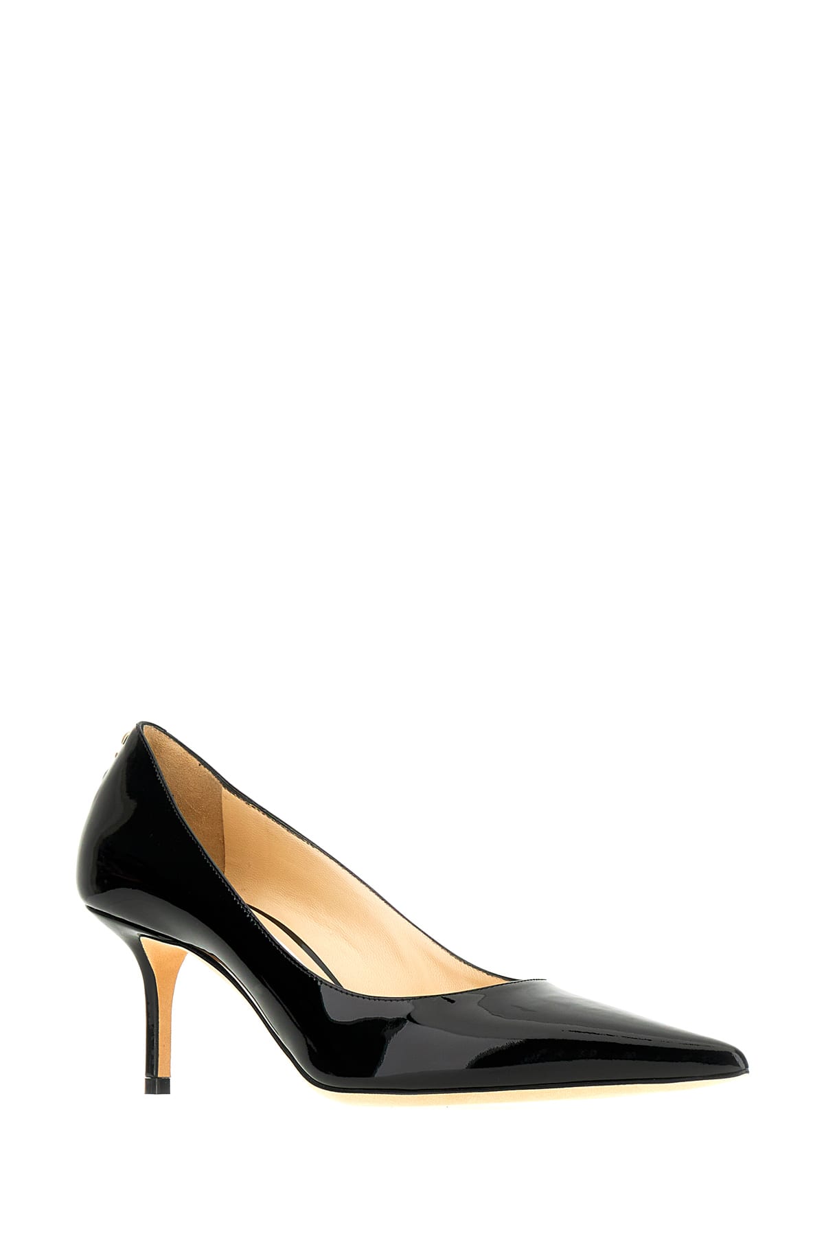 Shop Jimmy Choo Black Leather Love Pumps