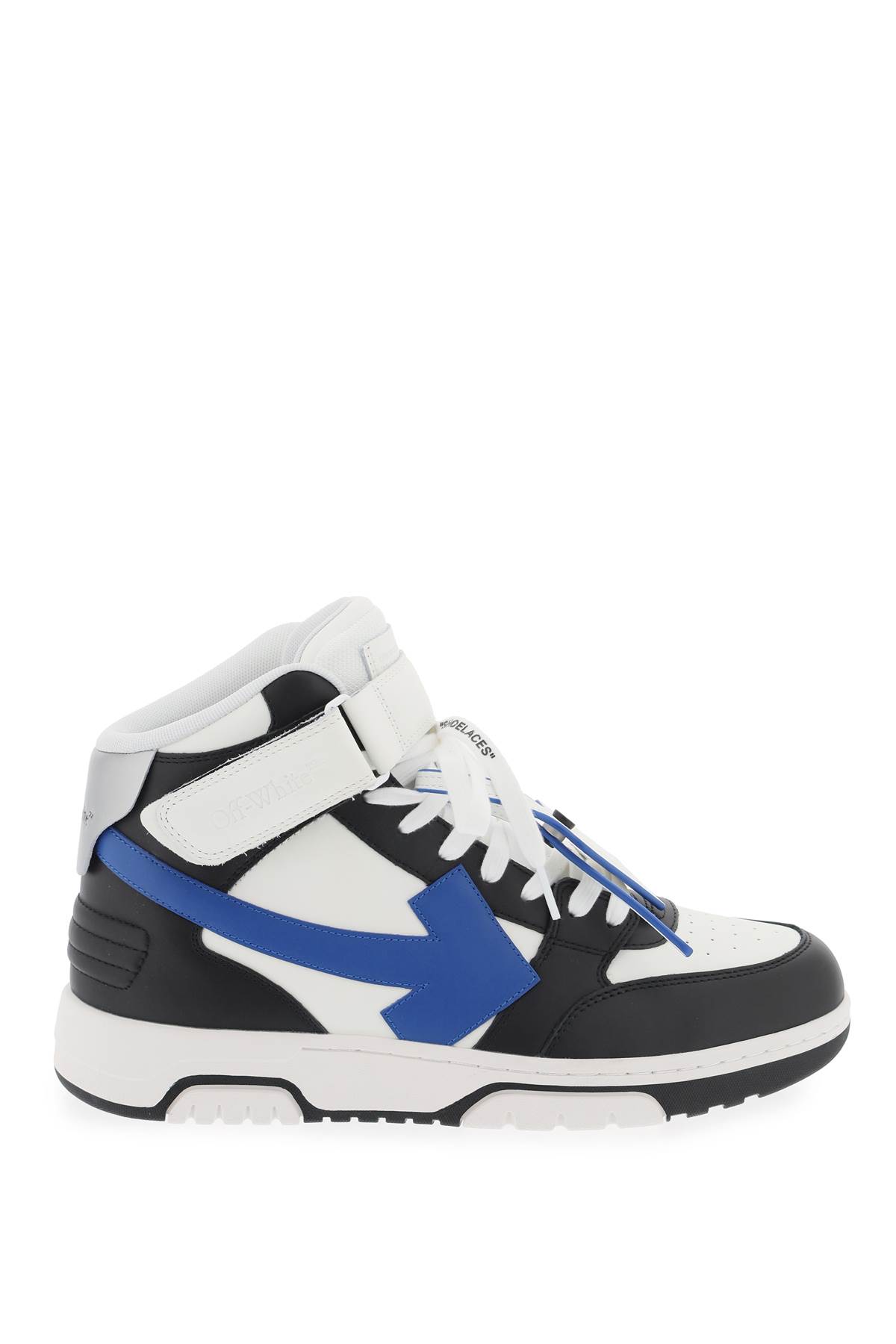 Shop Off-white Out Of Office High Top Sneakers In Black Navy Blu (white)