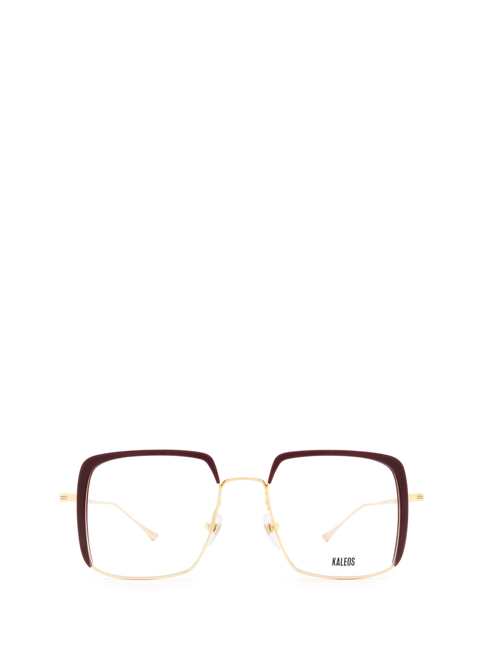 Kaleos Bell Bordeaux & Gold Glasses