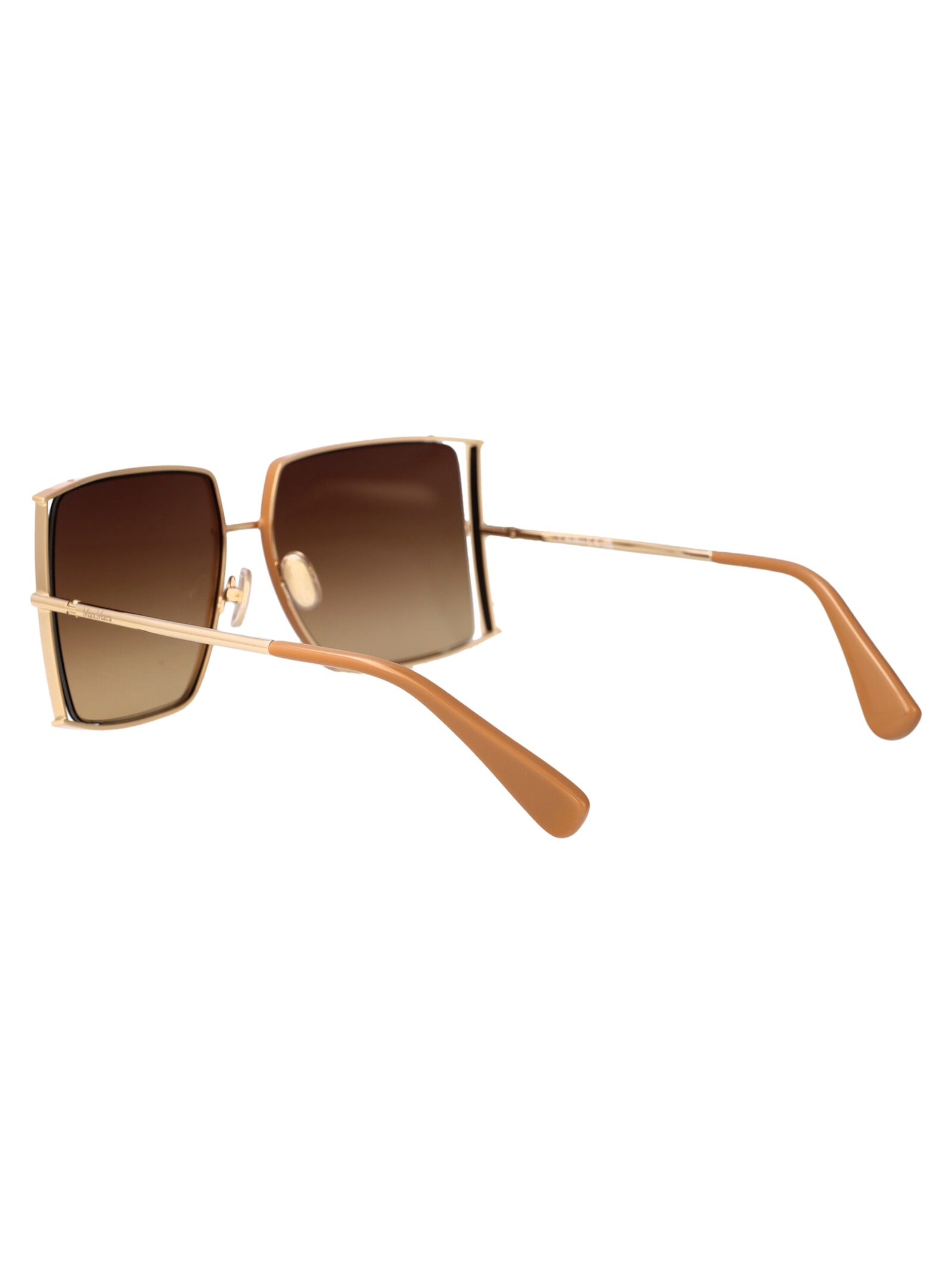 Shop Max Mara Mm0120/s Sunglasses In Brown