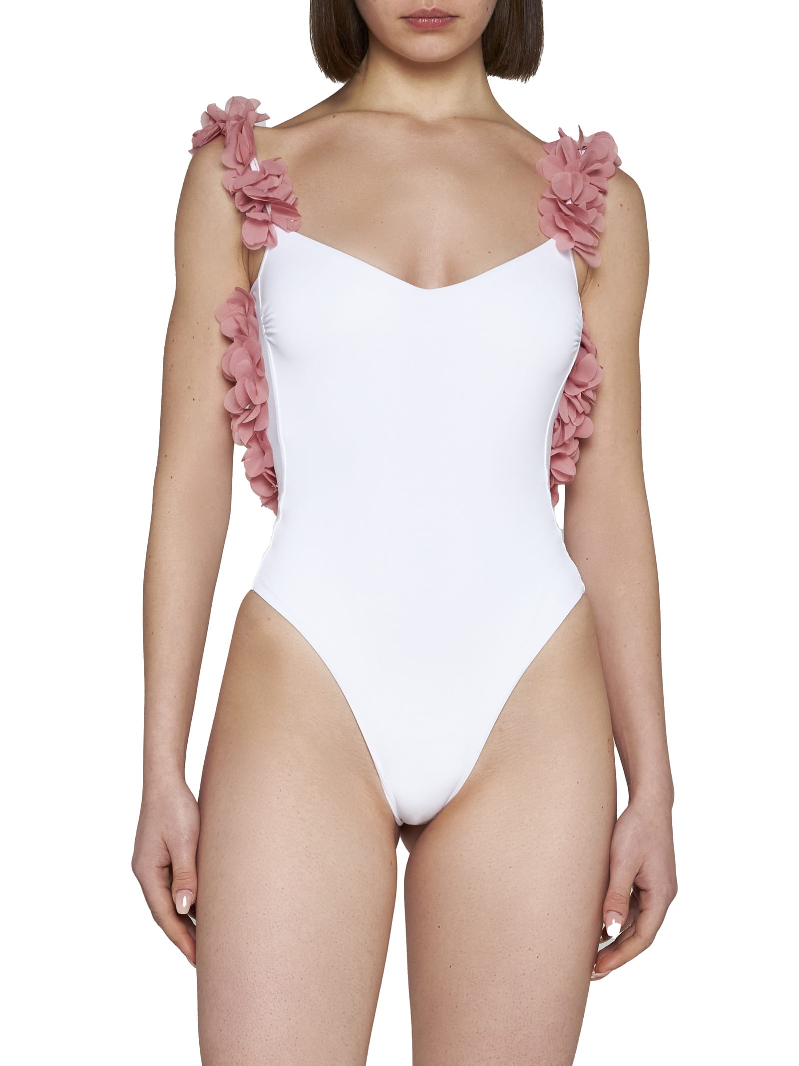 Shop La Reveche Swimwear In White/pink