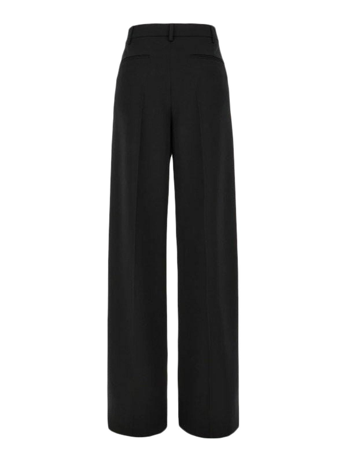 VALENTINO PLEAT DETAILED WIDE LEG PANTS 