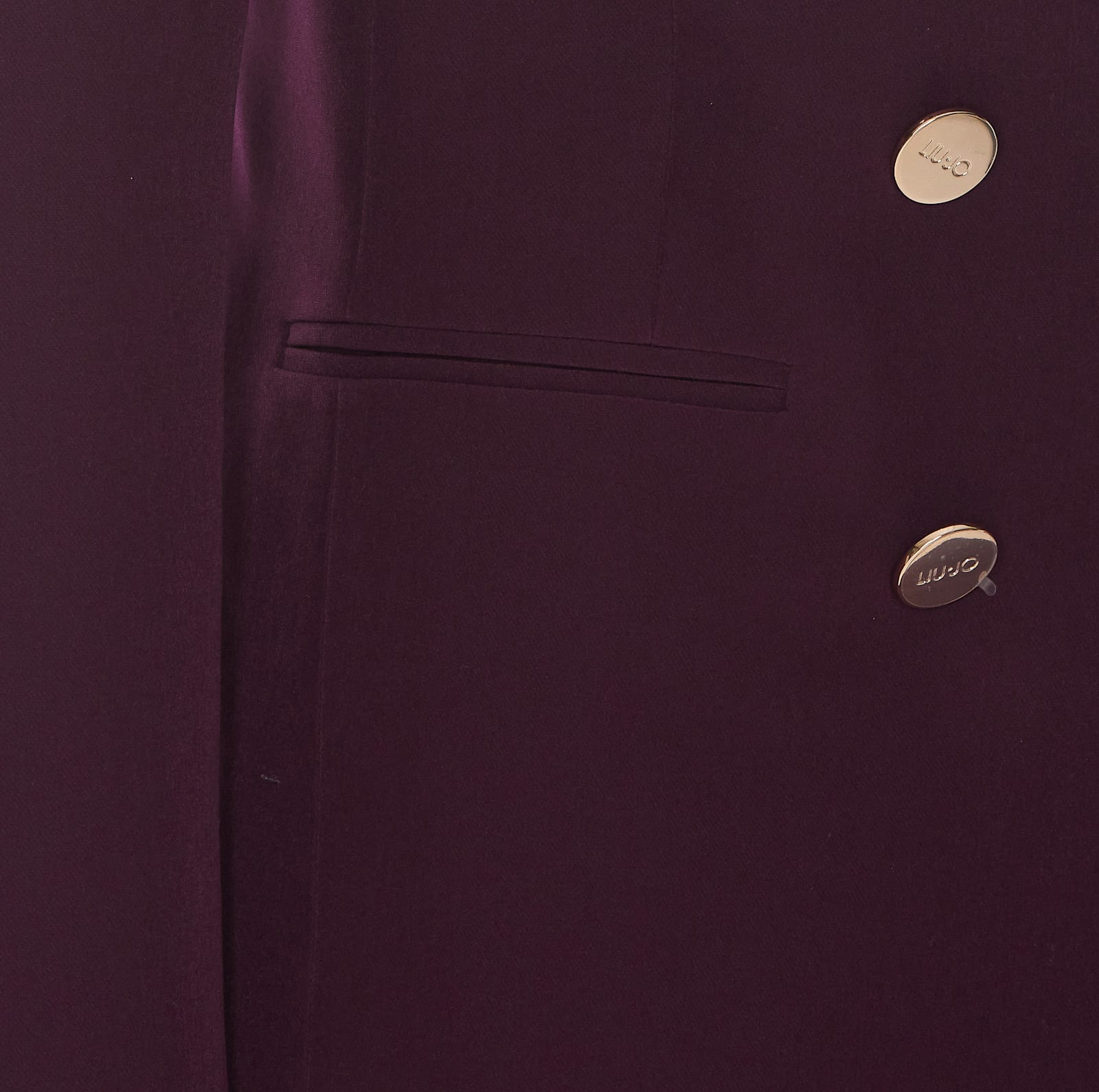 Shop Liu •jo Blazer In Purple