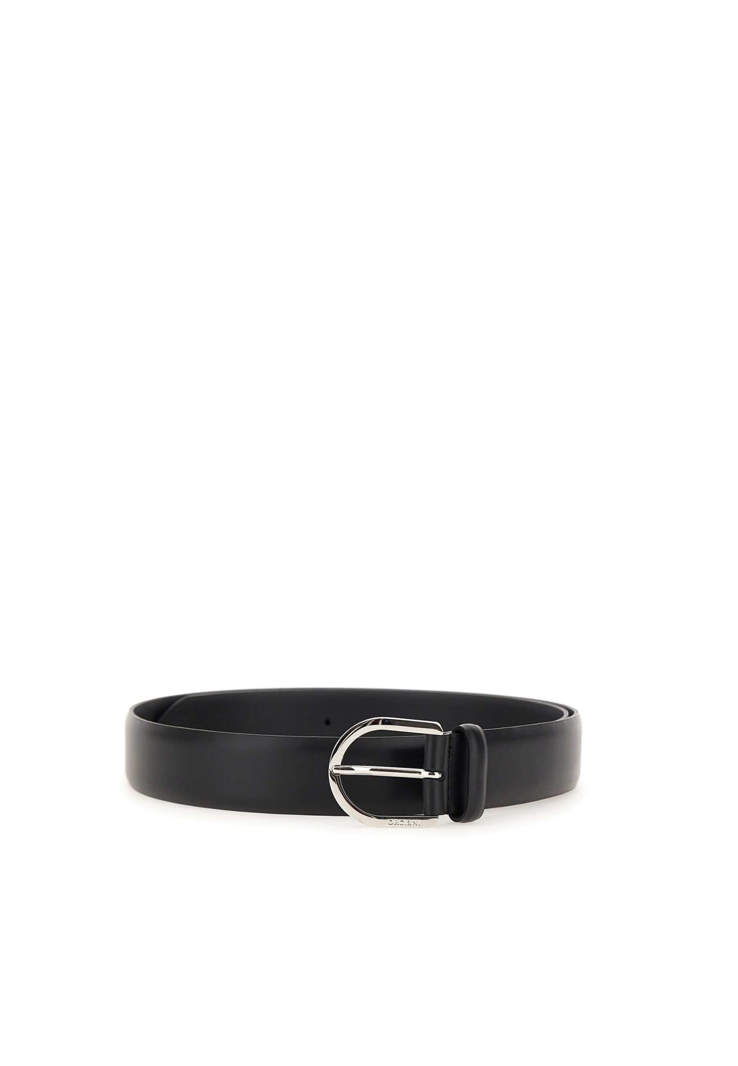 Orciani Monaco Calfskin Belt In Black
