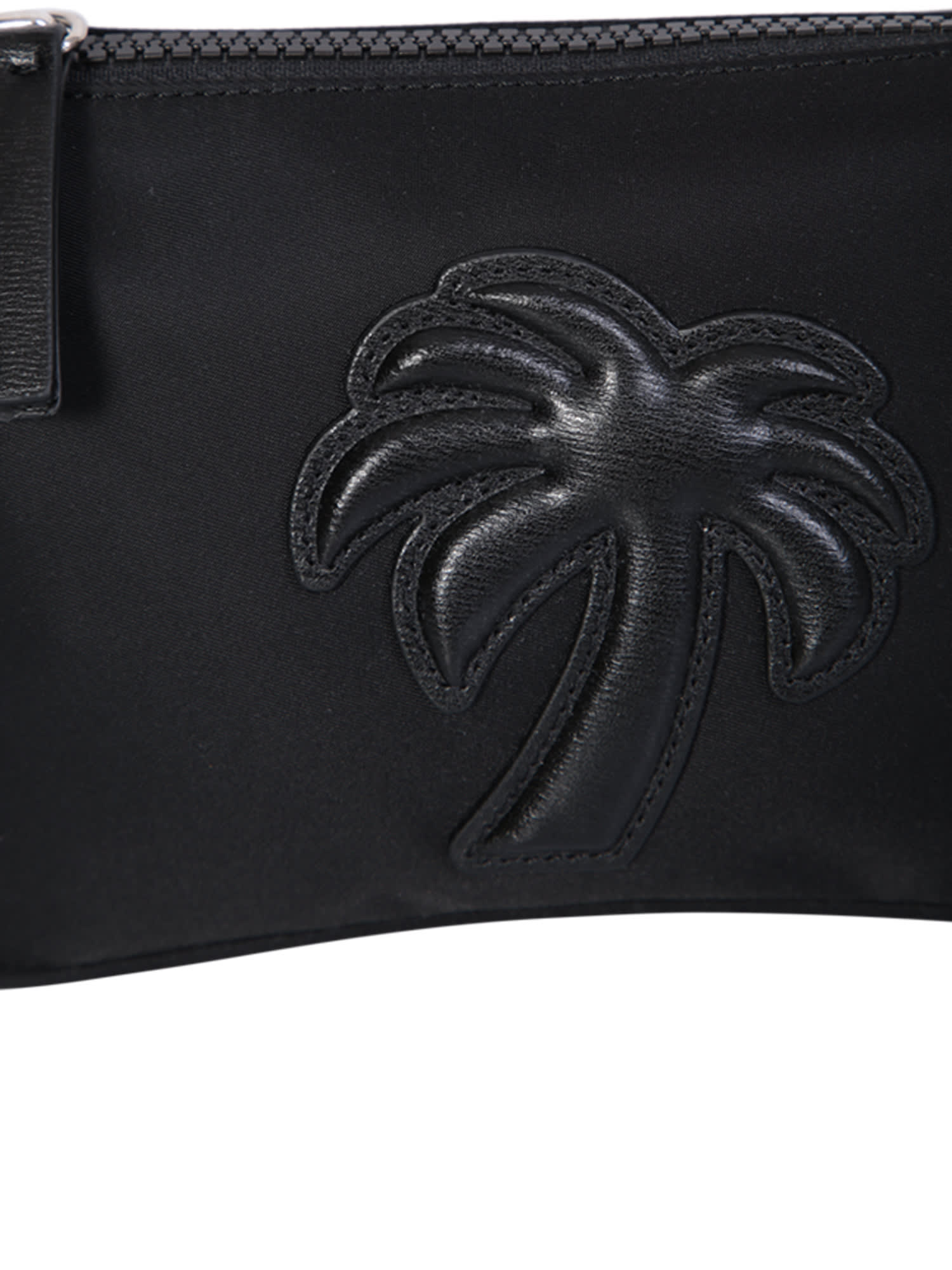 Shop Palm Angels Black Big Palm Mini Bag