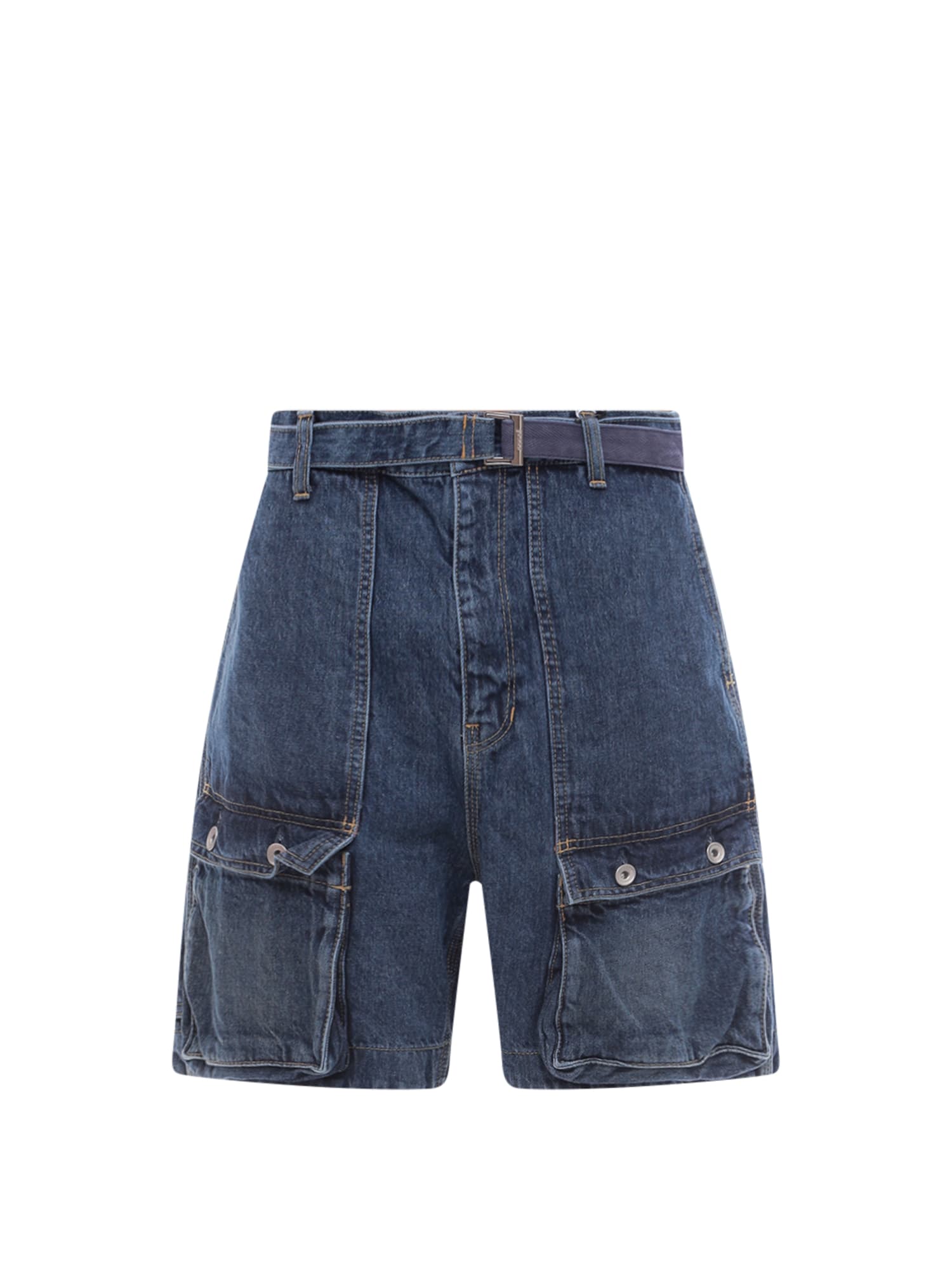 Sacai Belted Waist Front Pocket Denim Shorts