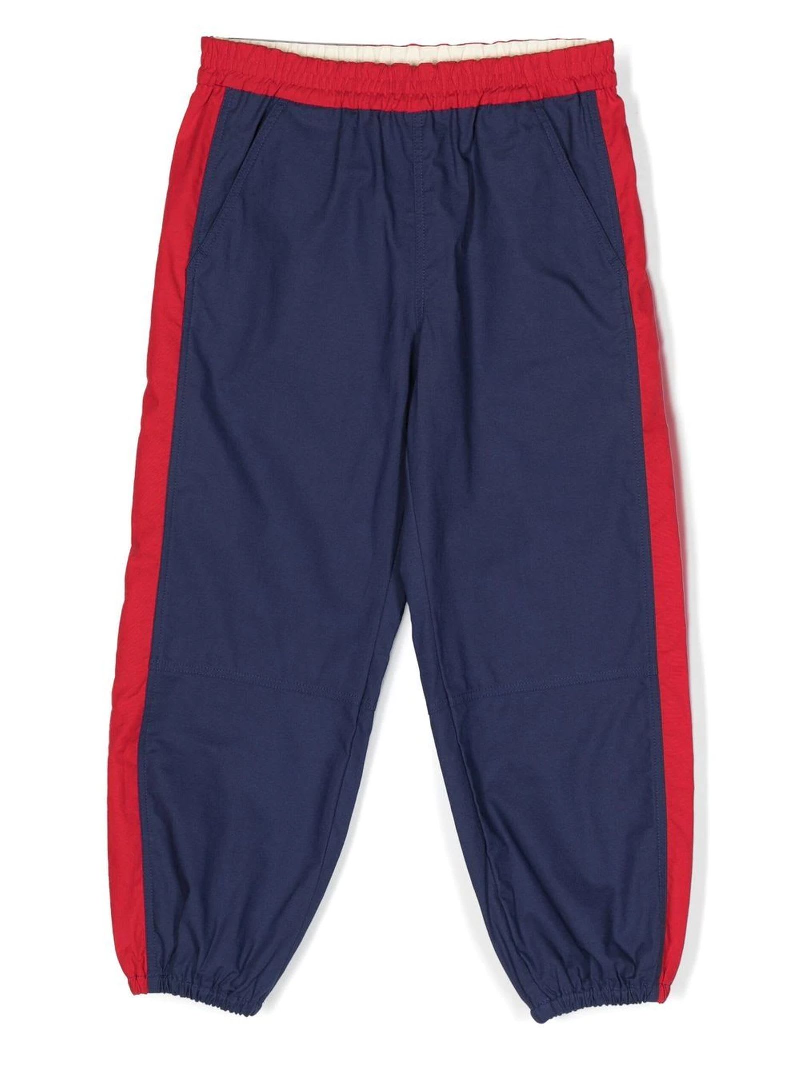 Gucci Red And Blue Track Pants