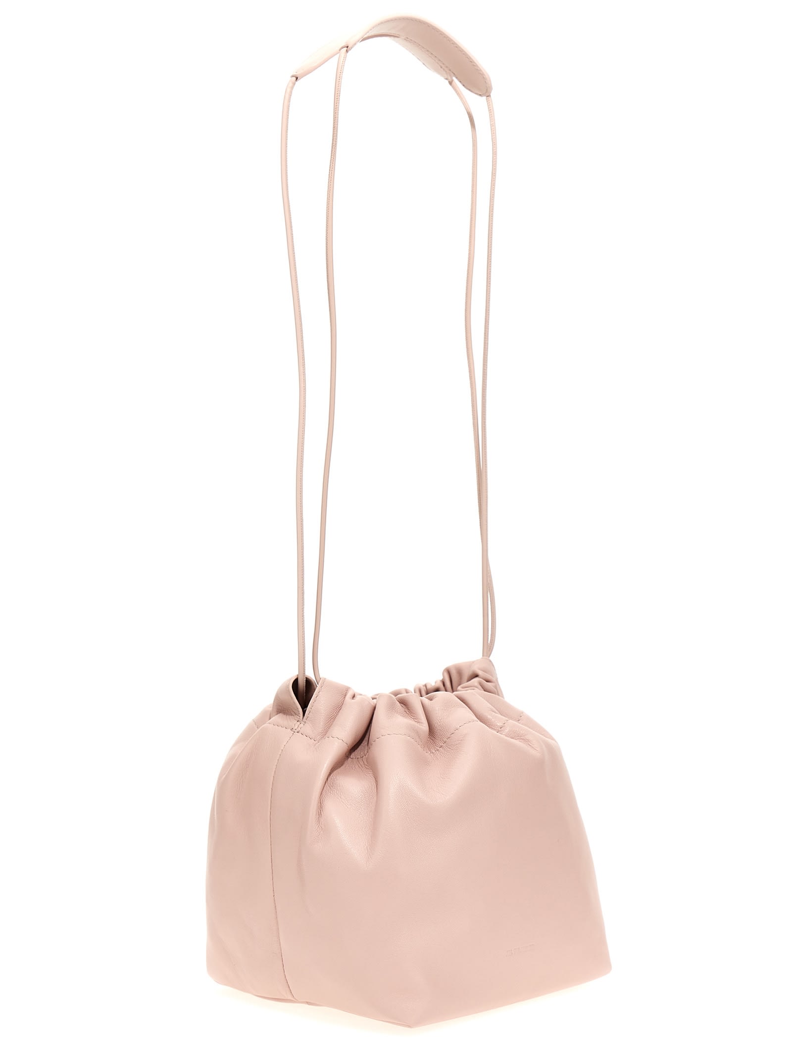 Shop Jil Sander Dumpling Bucket Bag In Pink