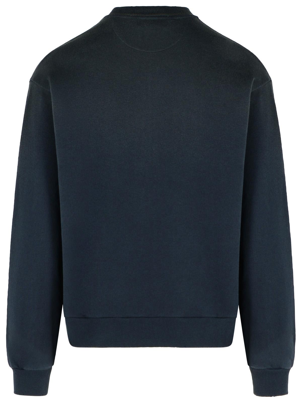 Acne Studios Black Cotton Blend Sweatshirt In Black
