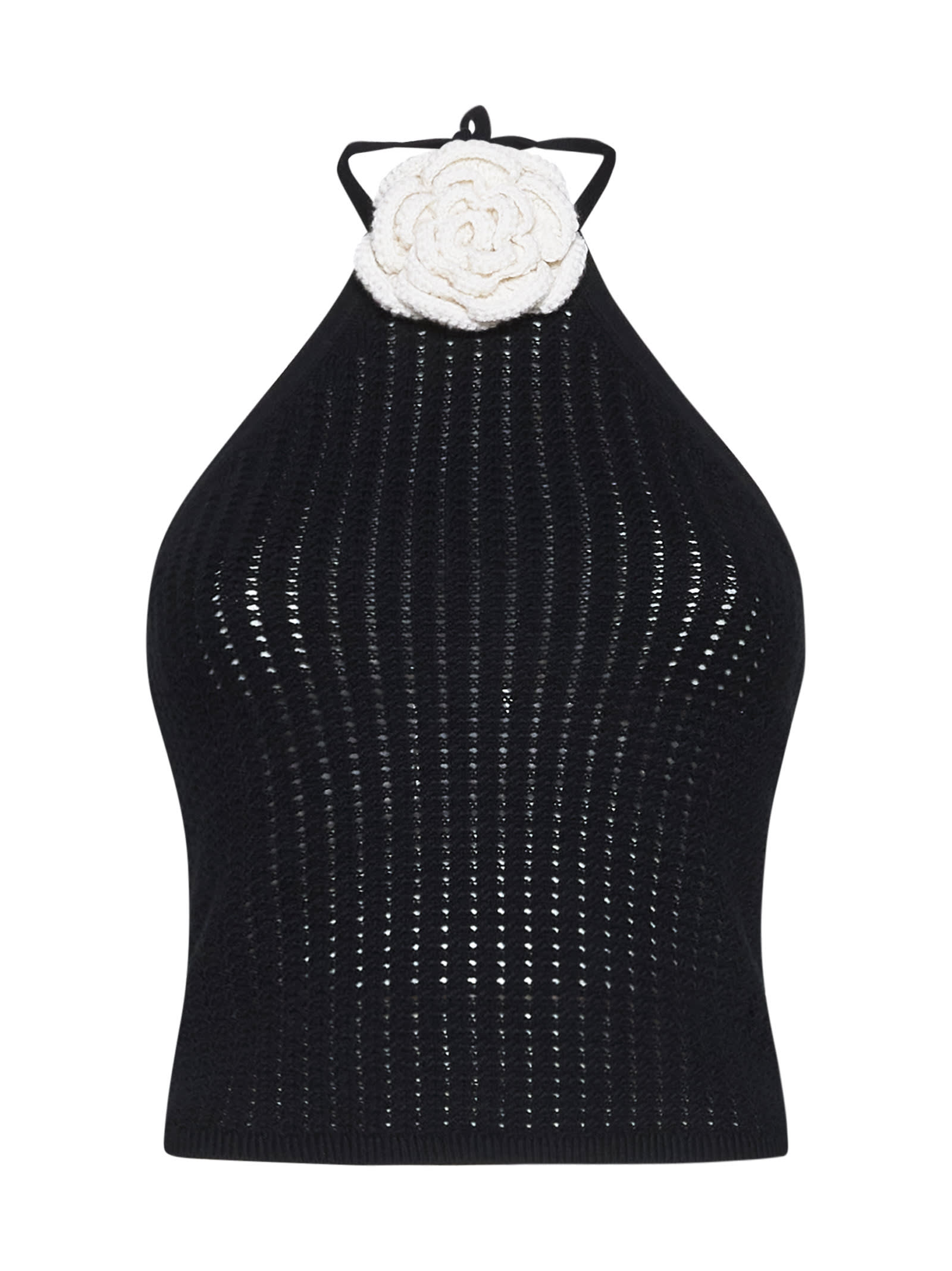 Shop Alice And Olivia Top In Black/soft White