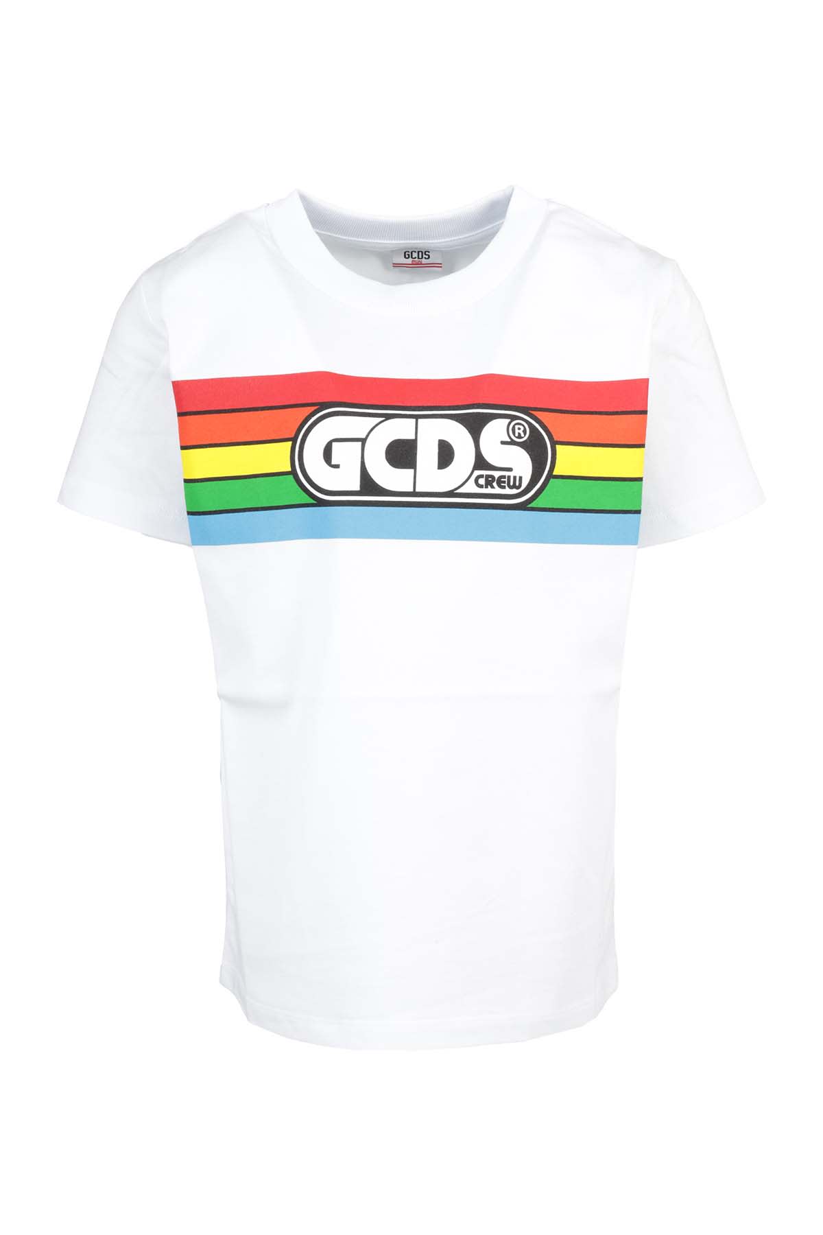 Shop Gcds Mini T-shirt In Bianco