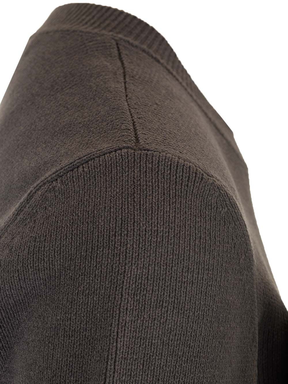 Alexander Wang Cropped Crew Neck Sweater T-shirt Black In Black