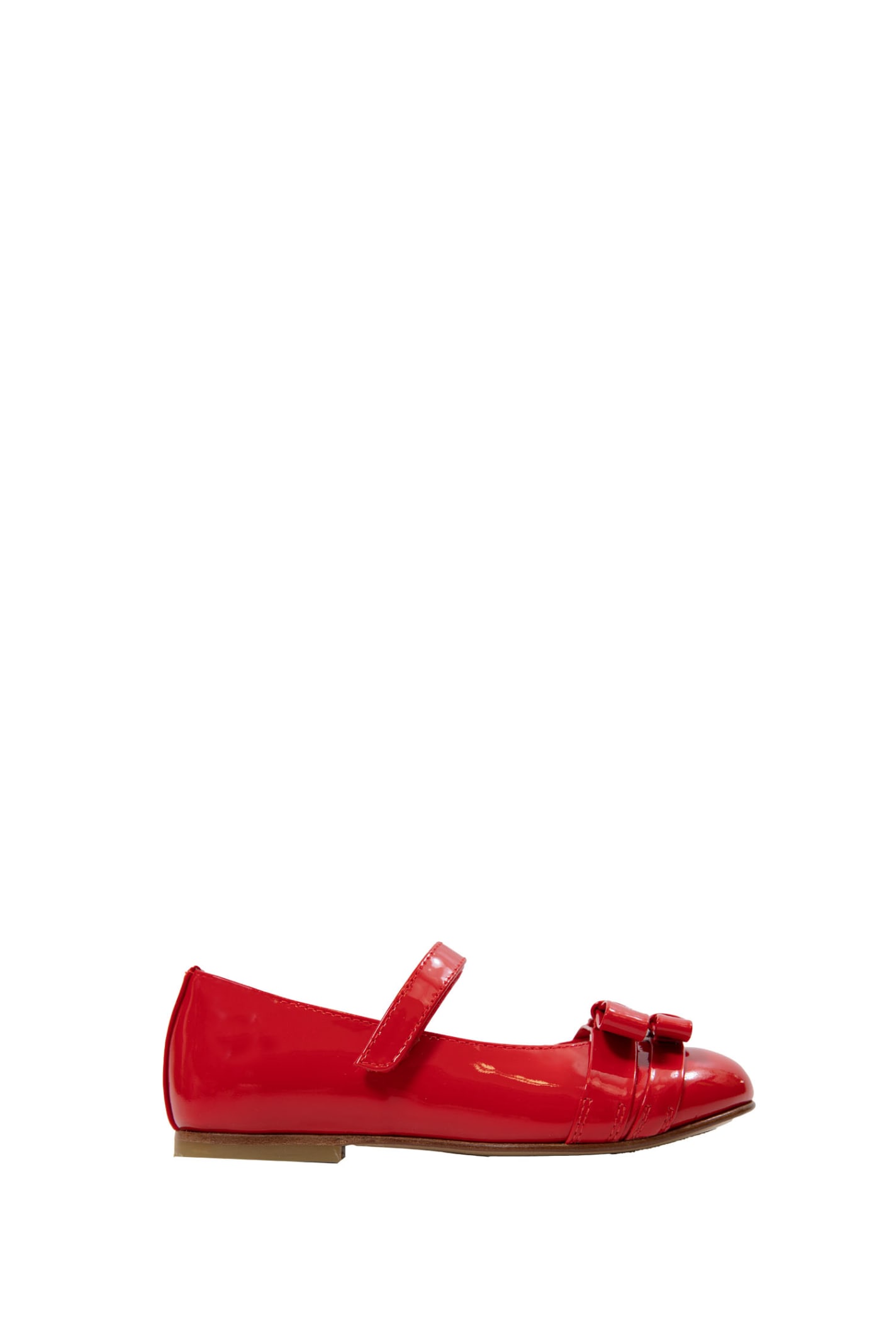 Andrea Montelpare Kids' Patent Leather Shoes In Red