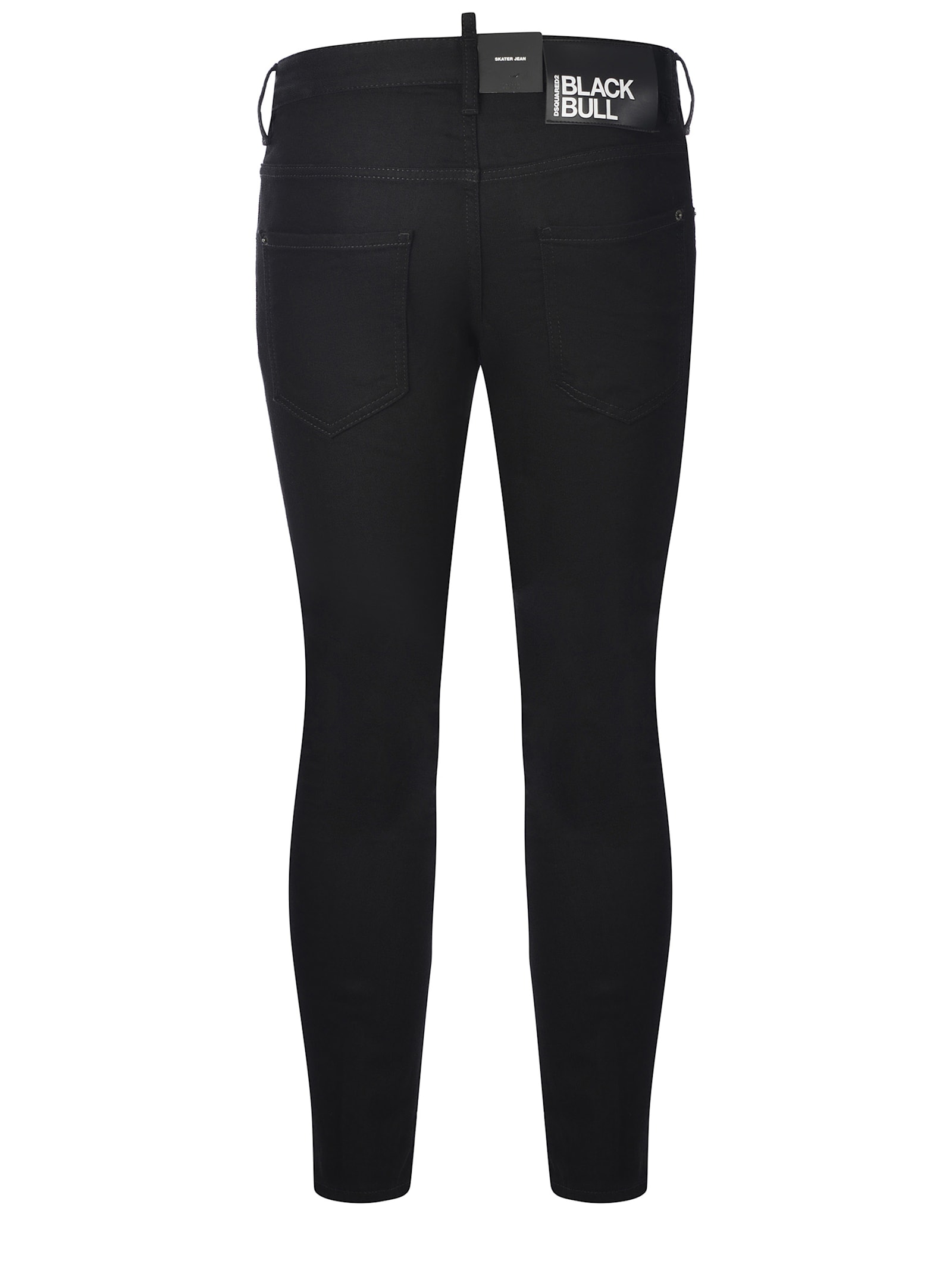 Shop Dsquared2 Jeans  Skater Made Of Denim In Black