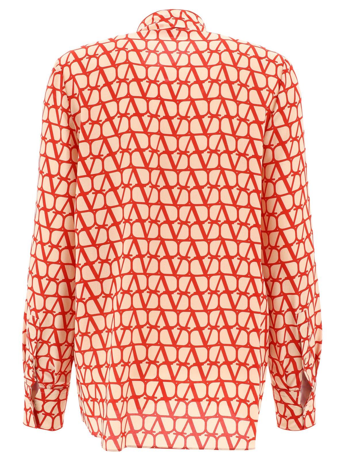 VALENTINO TOILE ICONOGRAPHE LONG-SLEEVED BLOUSE