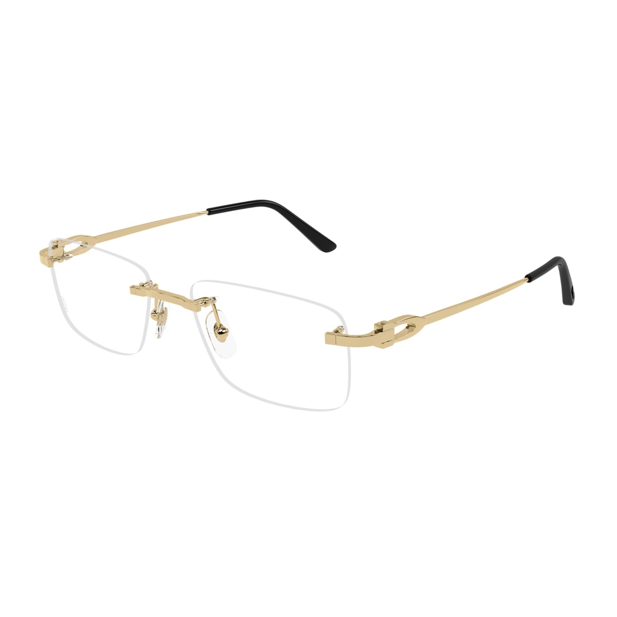 Shop Cartier Ct0521o C De  001 Gold Glasses In Oro