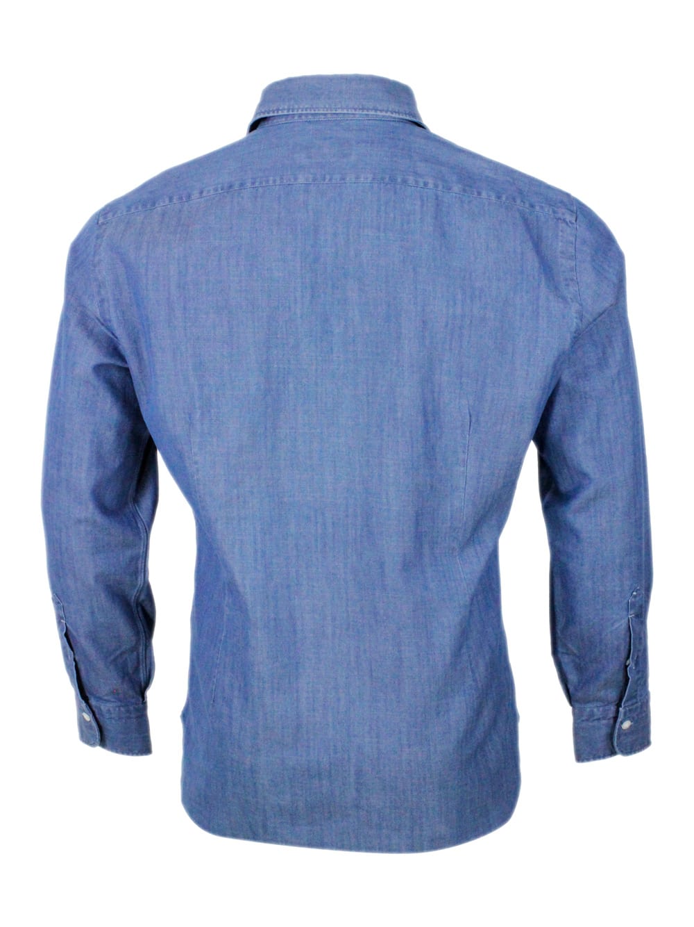 Shop Barba Napoli Shirt In Denim