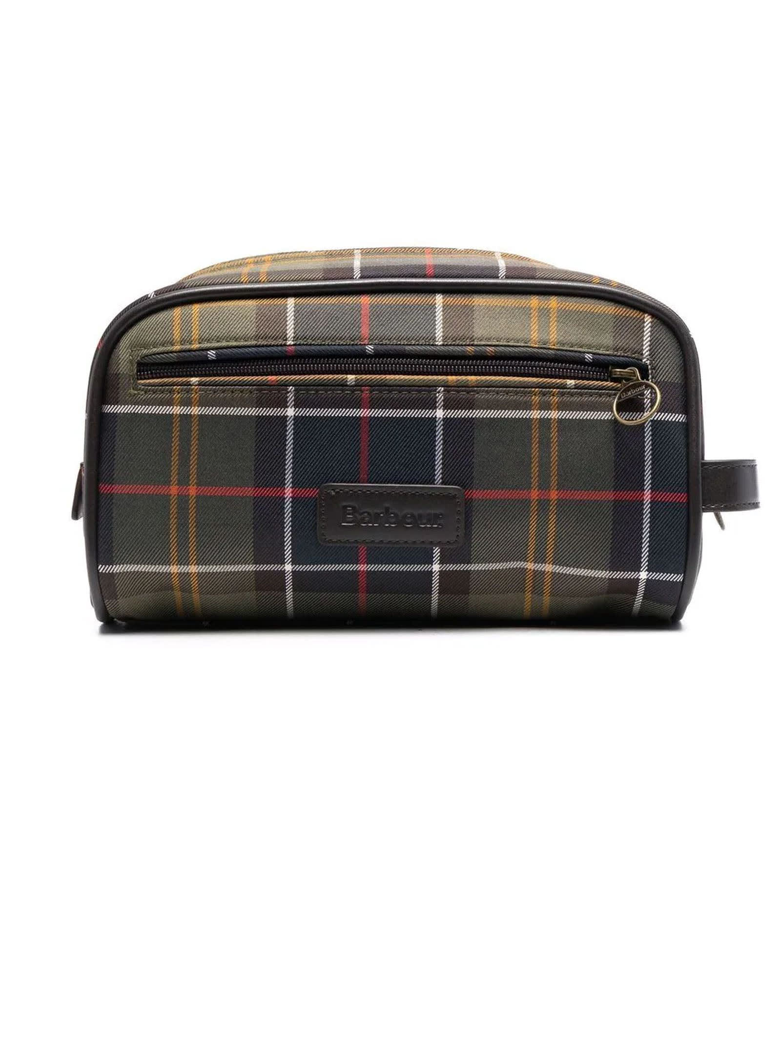 Barbour Checked Wash Bag