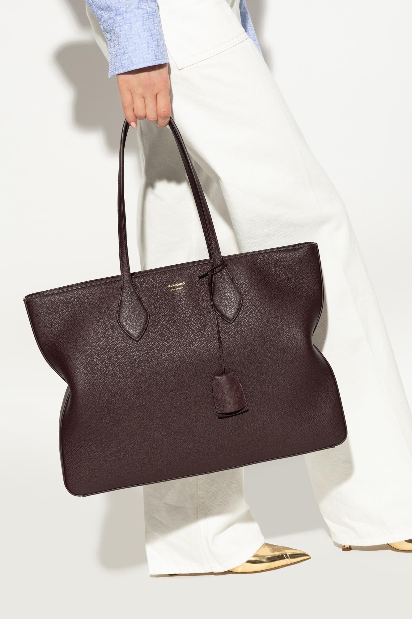 Ferragamo Star Tote In Purple