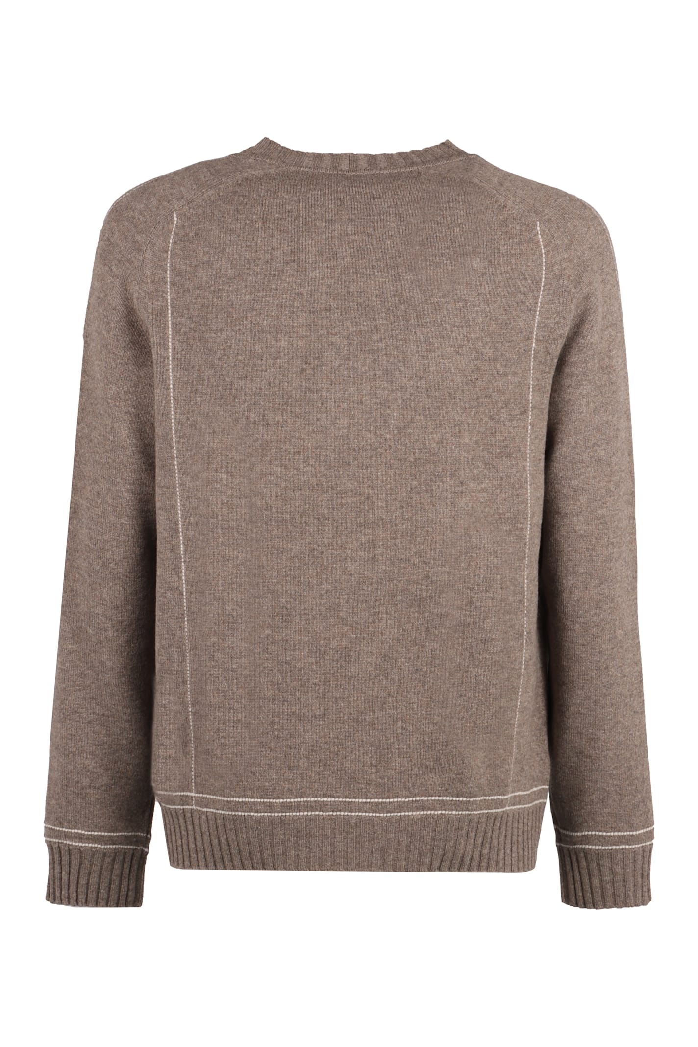 Giorgio Armani Men's Wool And Cashmere Sweater In Beige