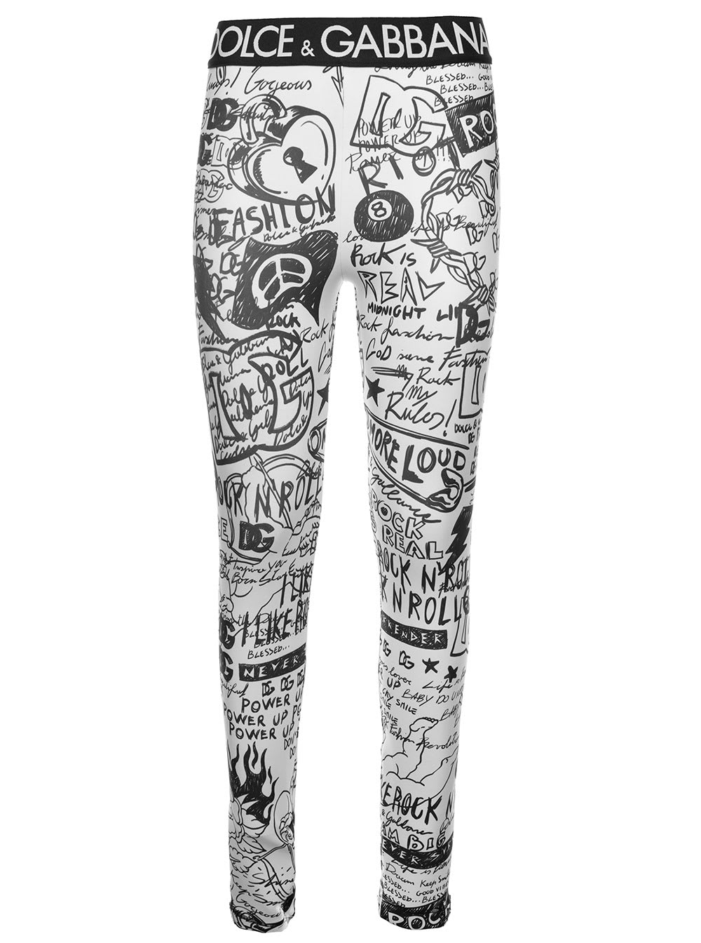 Dolce & Gabbana Lycra Graffiti Leggings