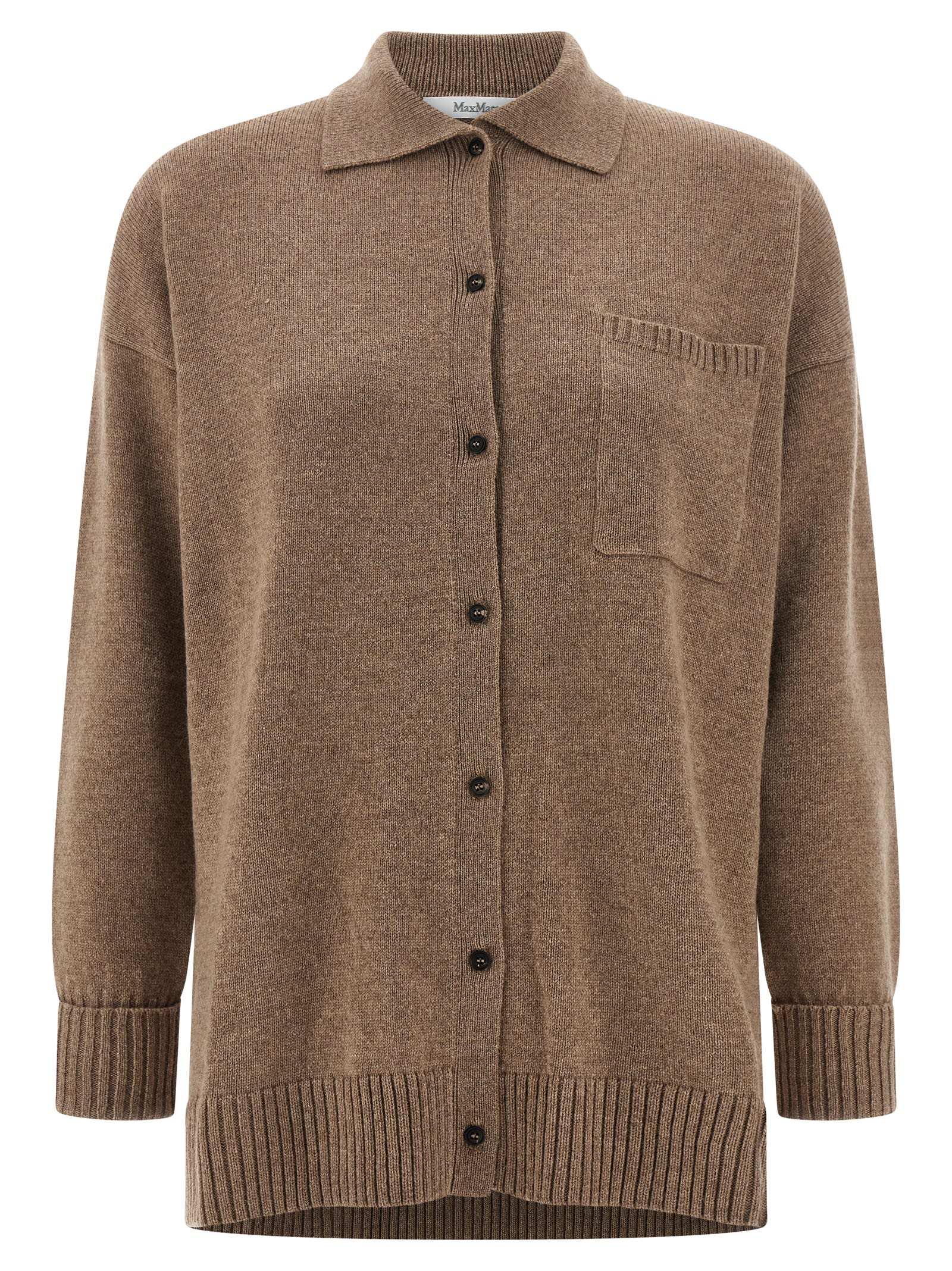Max Mara Bull Cardigan In Brown