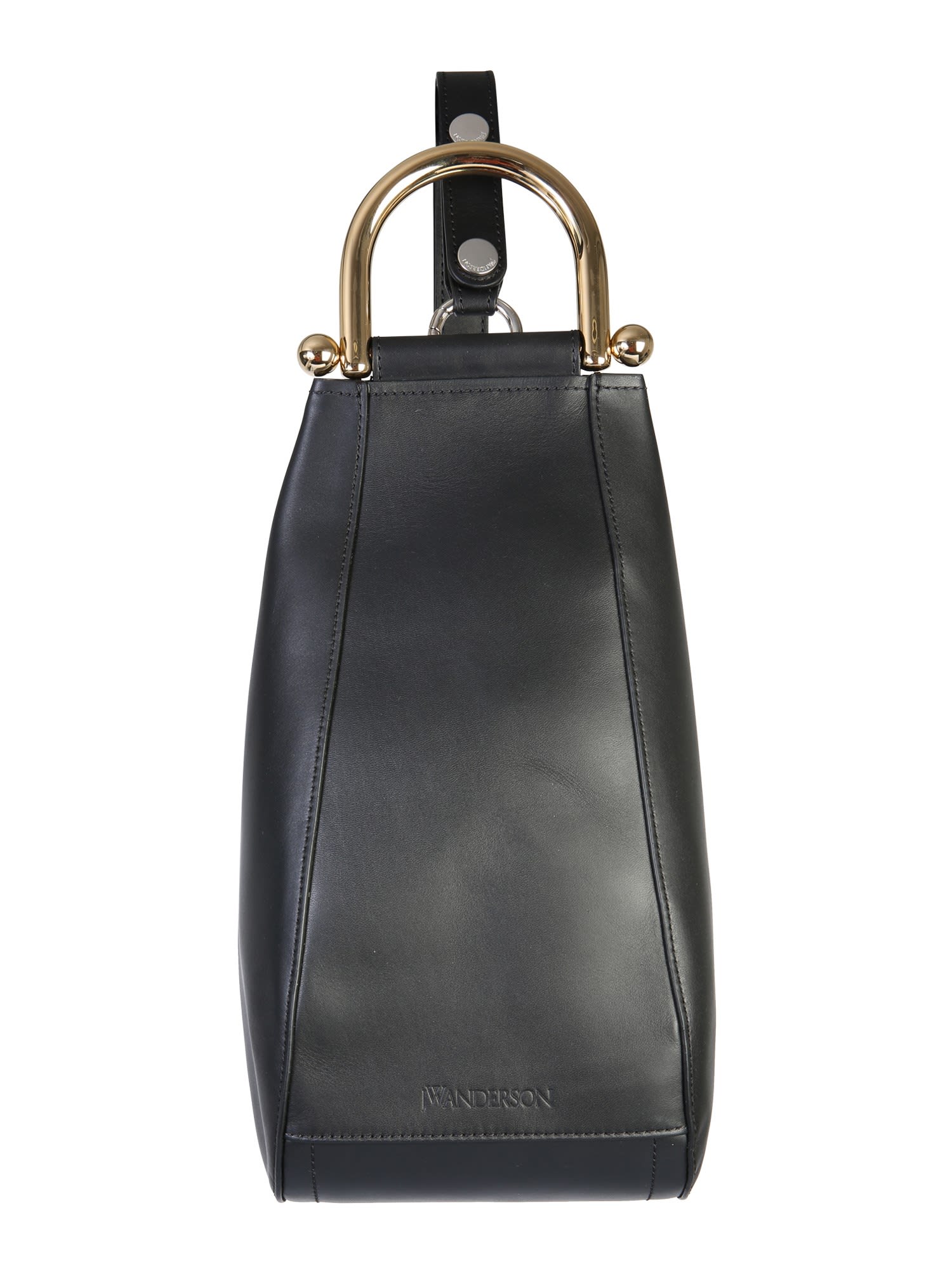 Jw Anderson Small Wedge Bag In Nero