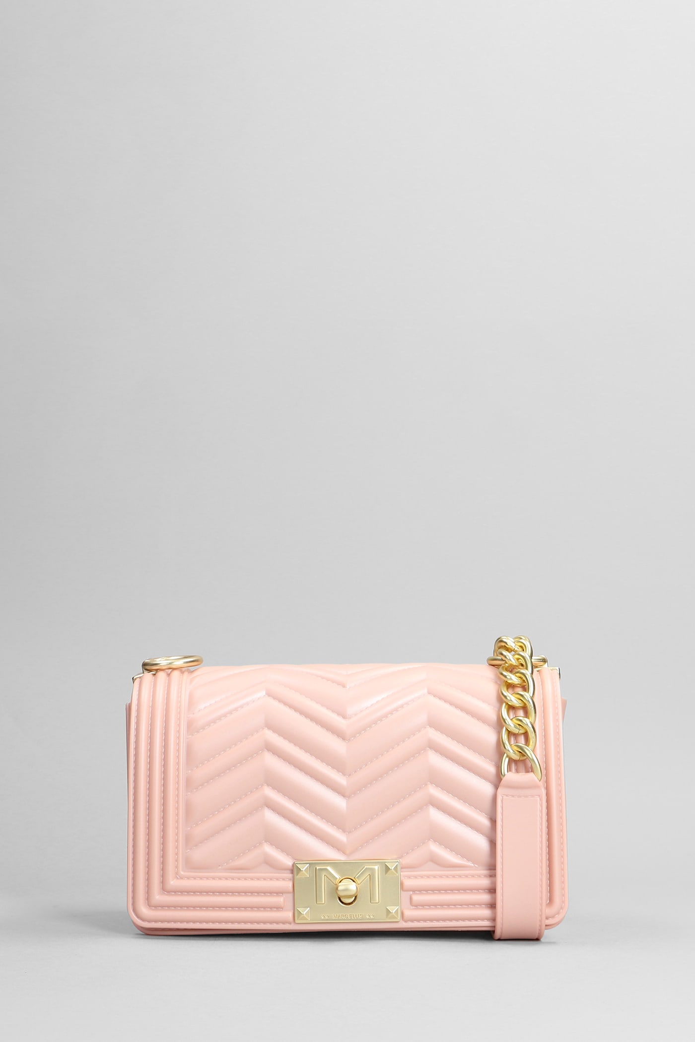Marc Ellis Flat S Manhattan Shoulder Bag In Rose-pink Pvc
