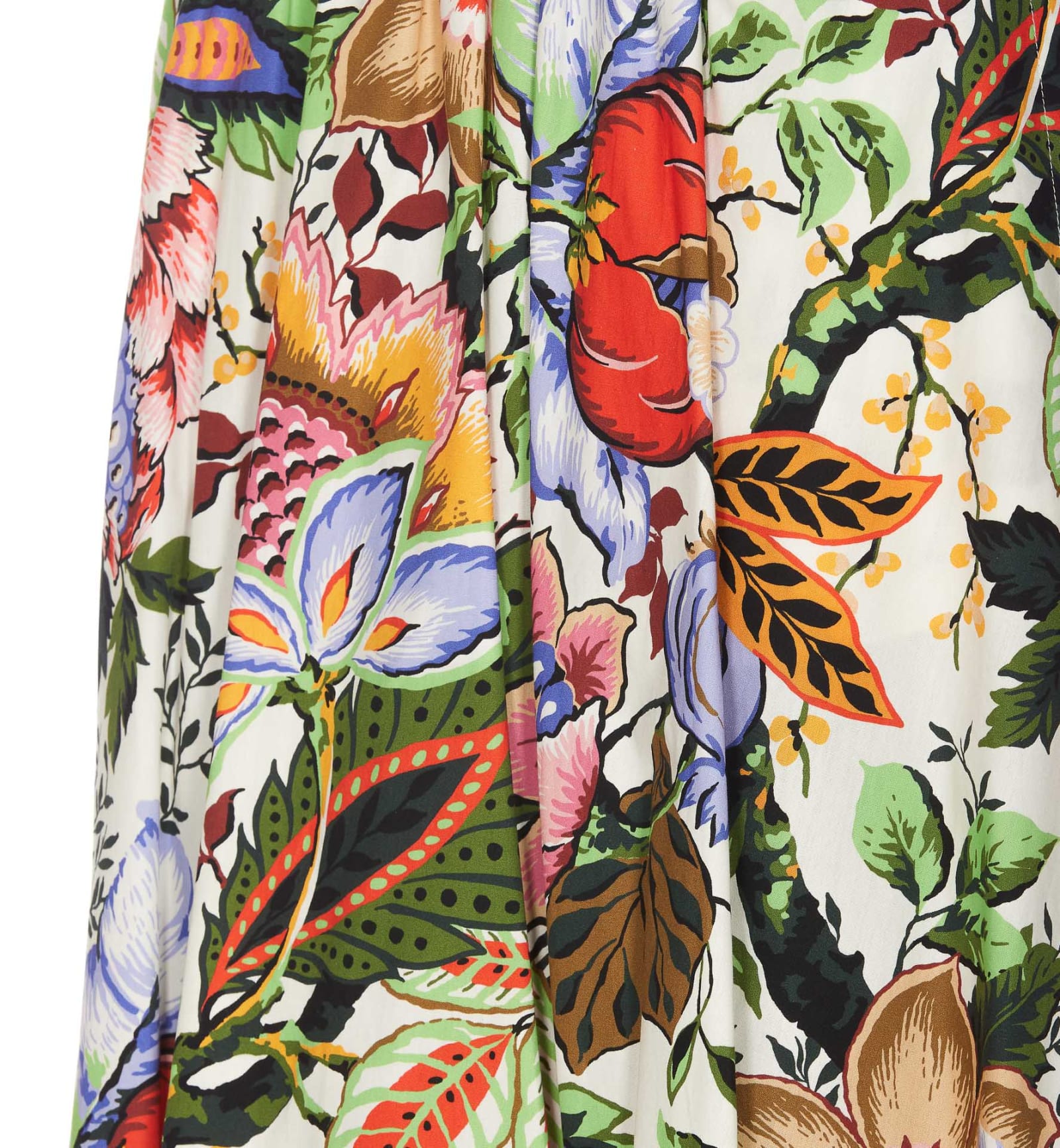 Shop Etro Bouquet Skirt In Multicolour