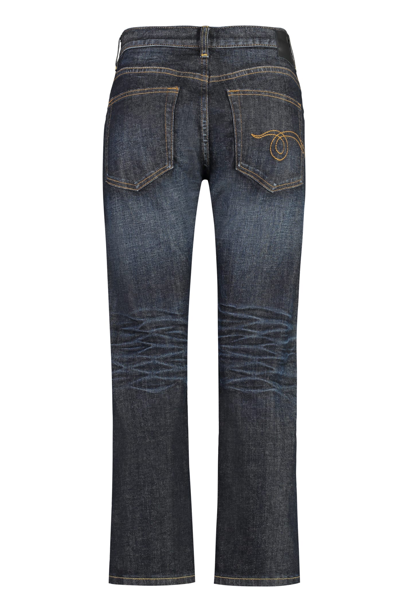 Shop R13 5-pocket Straight-leg Jeans In Denim
