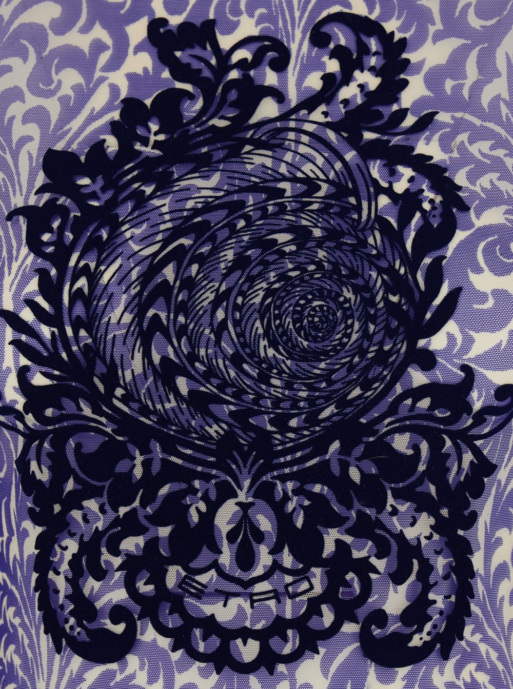 Etro Blue Top With Front Detail Snd Semi-transparent Design