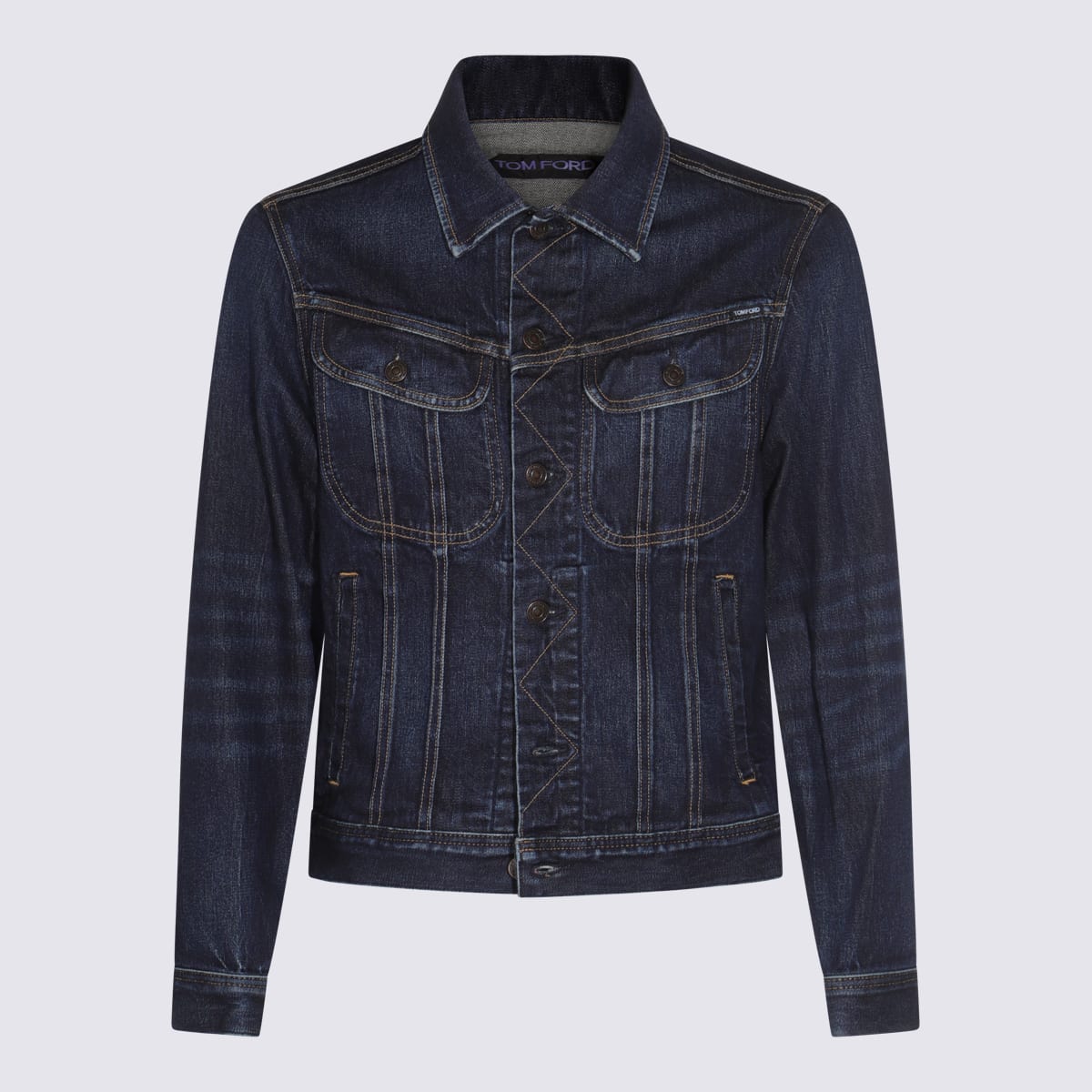 Dark Blue Cotton Denim Jacket