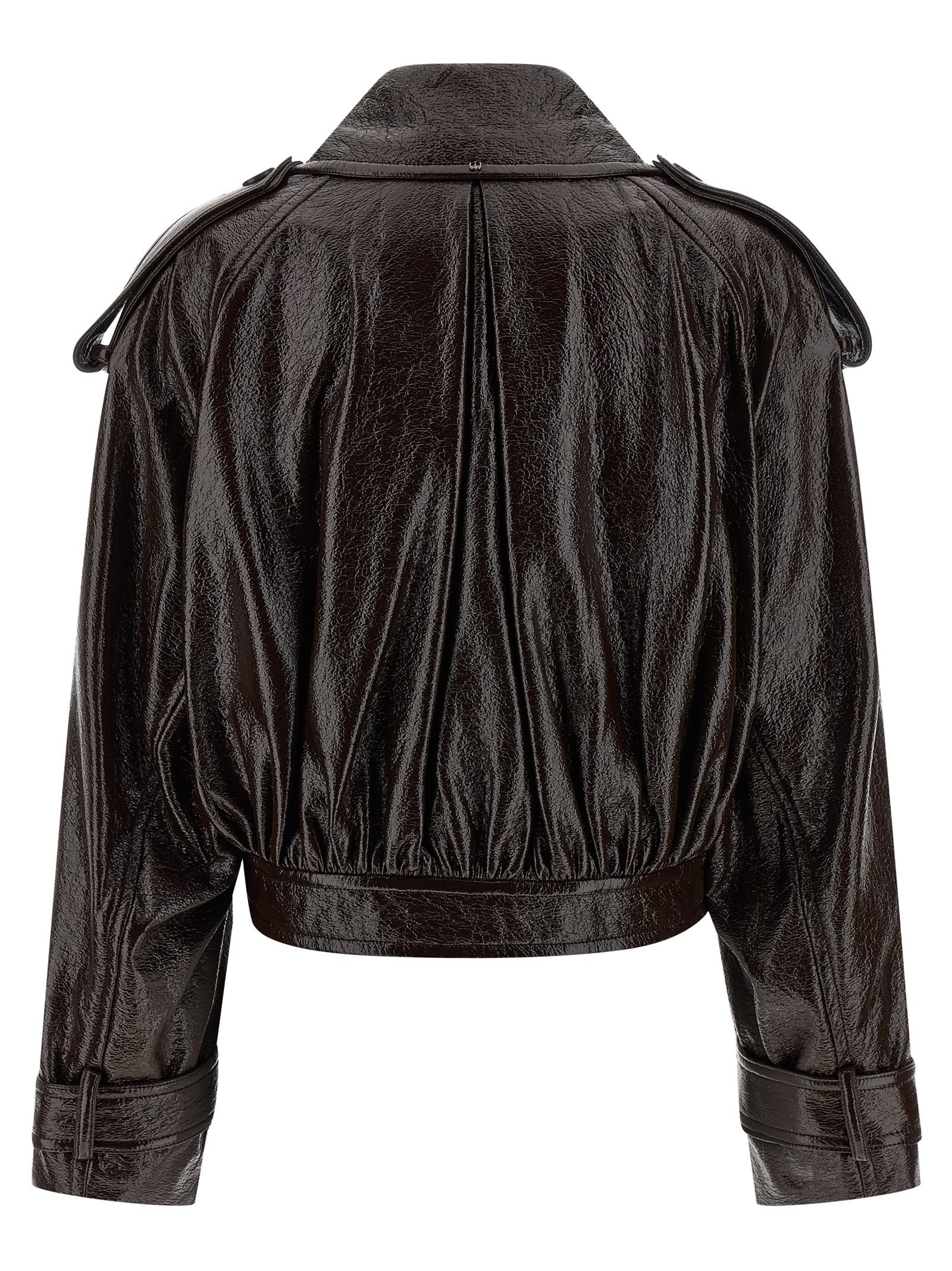 Sportmax Beta1234 Trench Coat In Brown