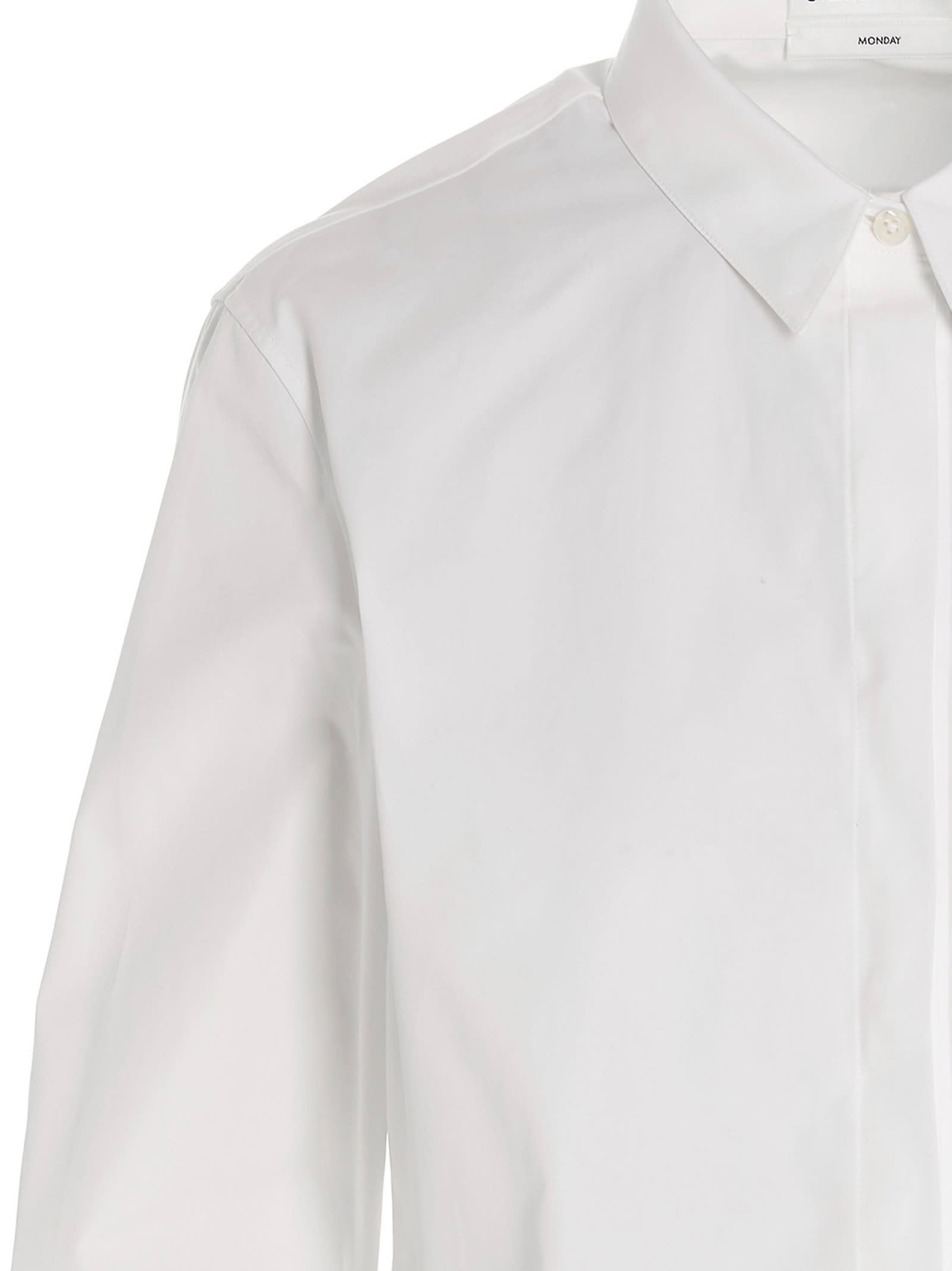 Shop Jil Sander Cotton Shirt In White