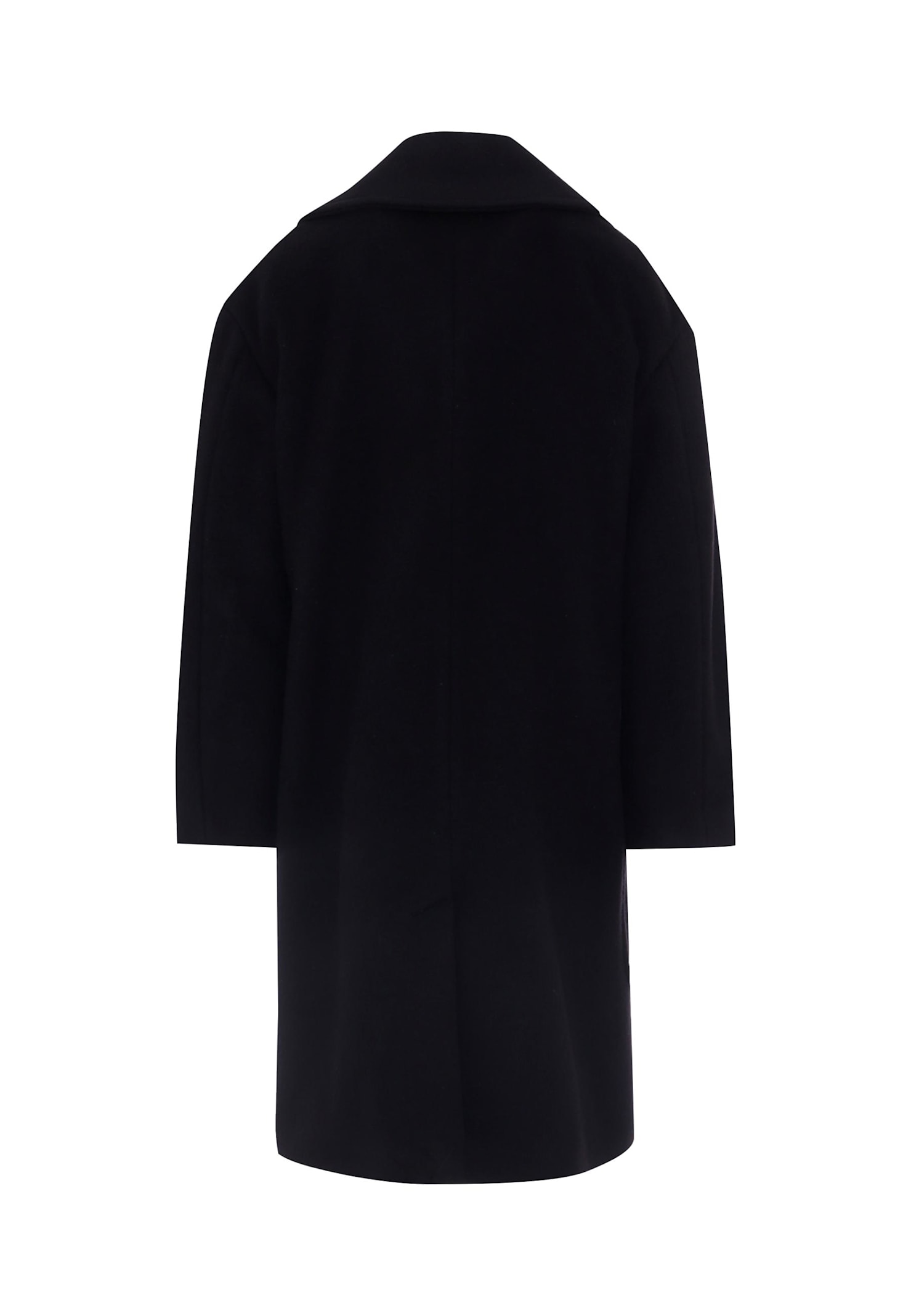 Balmain Black Coat For Girl In Black