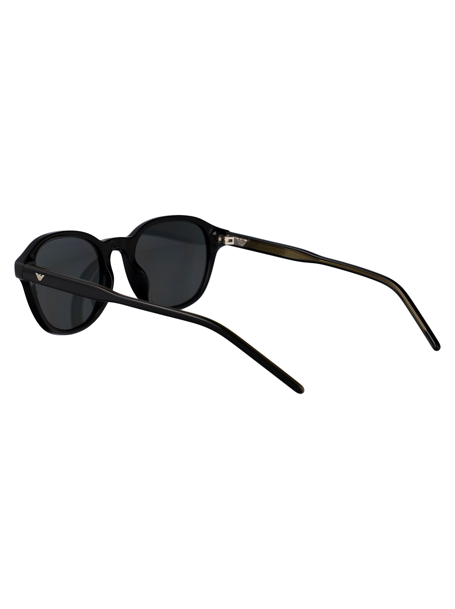 Emporio Armani Nero Lucido Acetate Sunglasses In Black