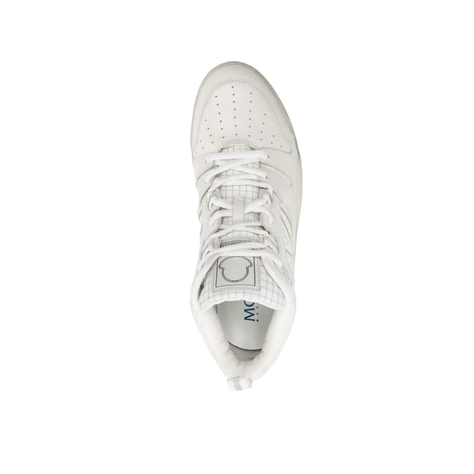 Shop Moncler Pivot Leather Sneakers In White