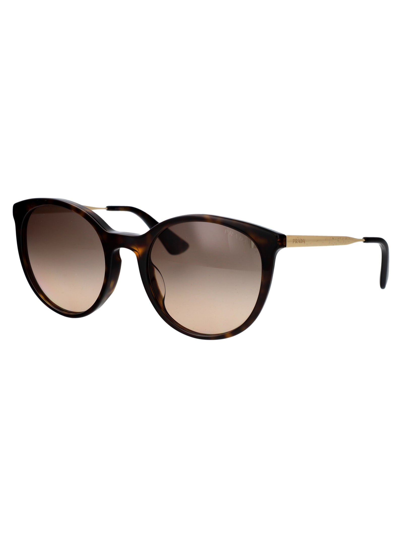 Shop Prada Catwalk Sunglasses In 2au3d0 Havana