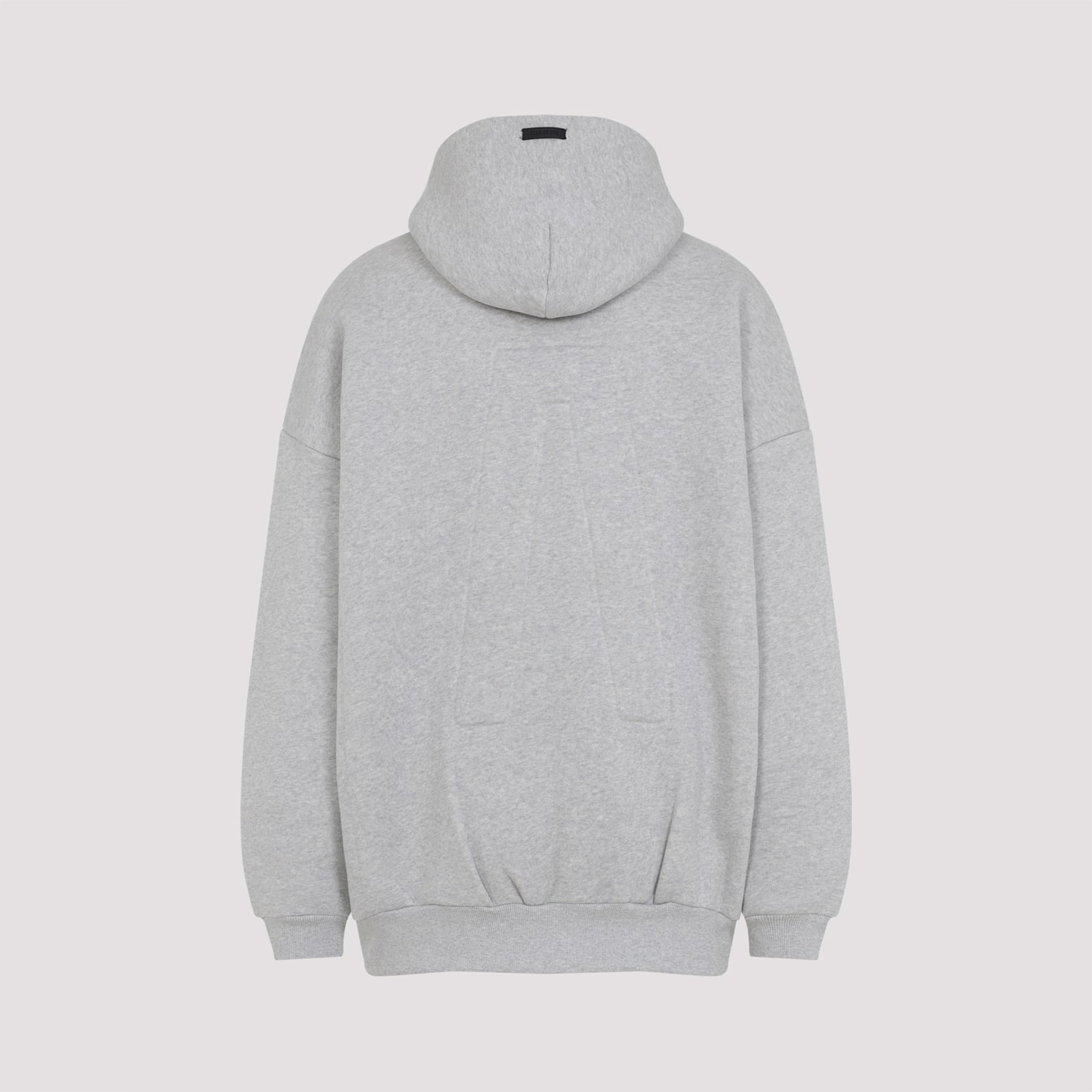 Fear Of God Relaxed Fit Grey Sweatshirt With Zip-up Front In Gray